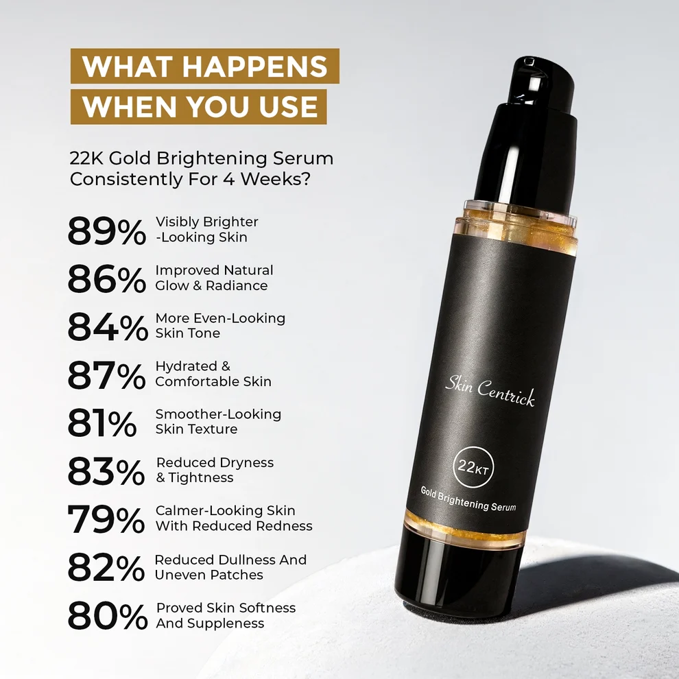 Skin Centrick Gold-Infused Serum - Niacinamide & Vitamin B3 Formula for Skin Clarity and Hydration
