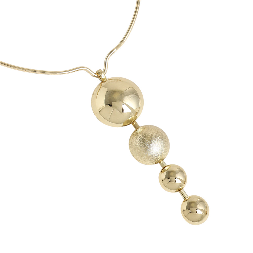 SOHI Women's Balldrop Statement Necklace