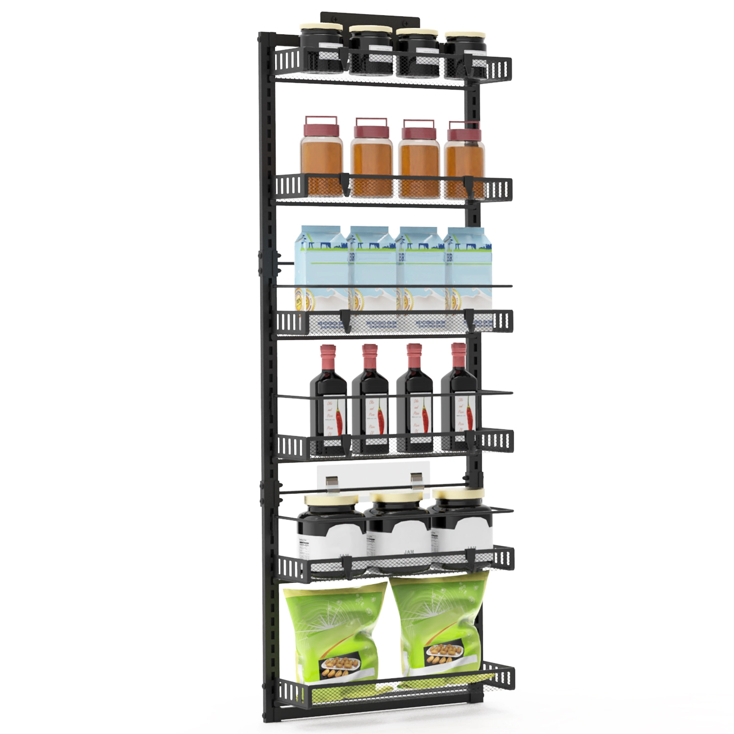 GBruno 6-Tier Carbon Steel Over-the-Door Organizer