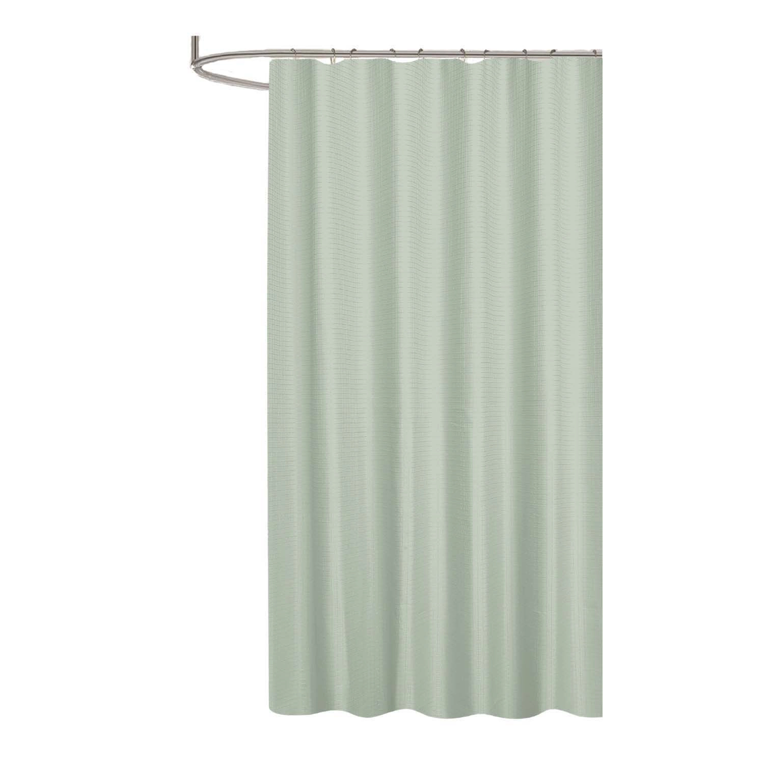 RT Designer Collection Bliss Waffle Shower Curtain 70" x 72" Sage