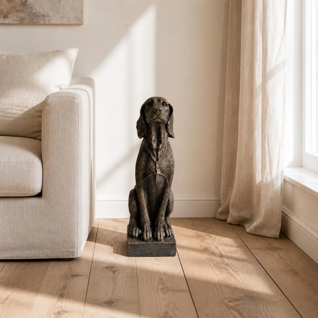 WOW PIONEER Decorative Resin Standing Statue Sculpture Elegant Art Accent for Living Room Office