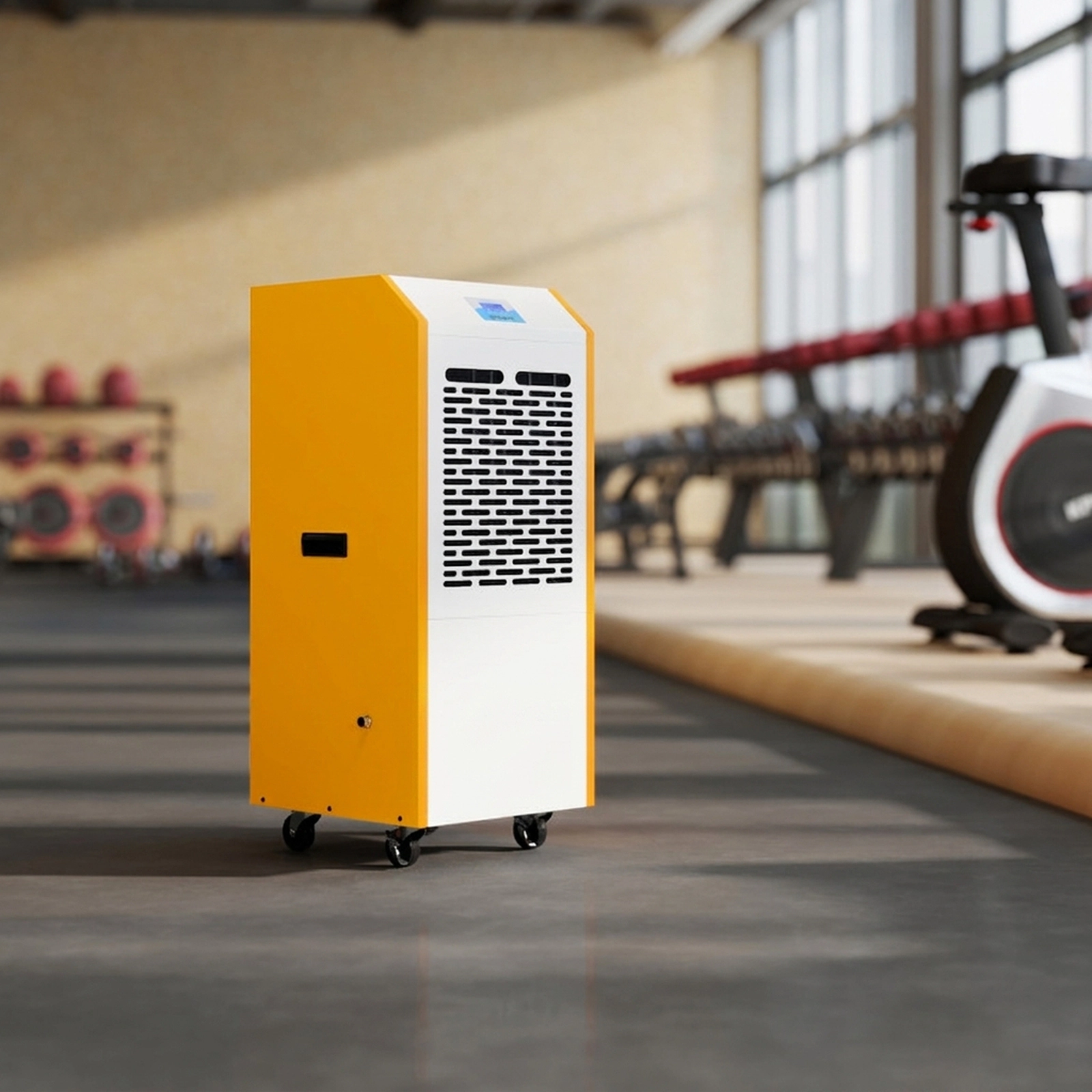 SUGIFT 290-Pint Commercial Dehumidifier with Built-in Pump 1000-cu m Airflow and 4 Locking Wheels