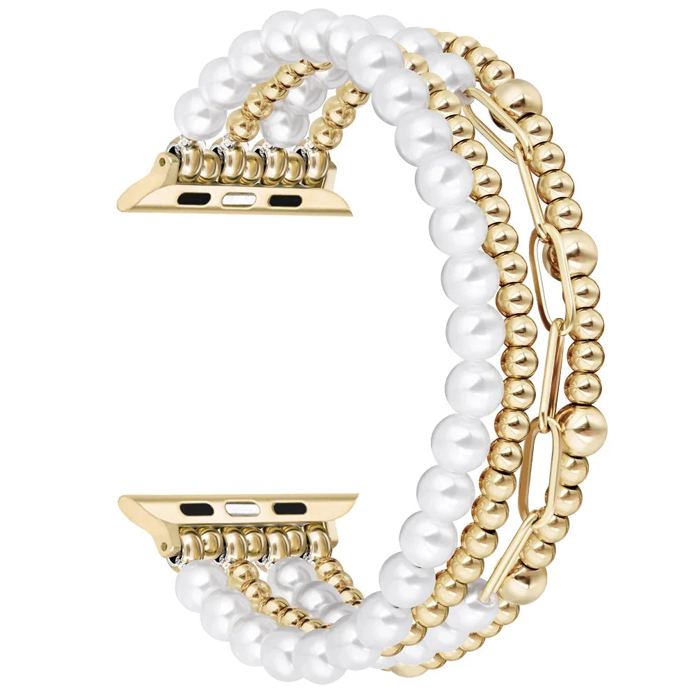 Posh Tech Womens Penny Beaded Band for Apple Watch