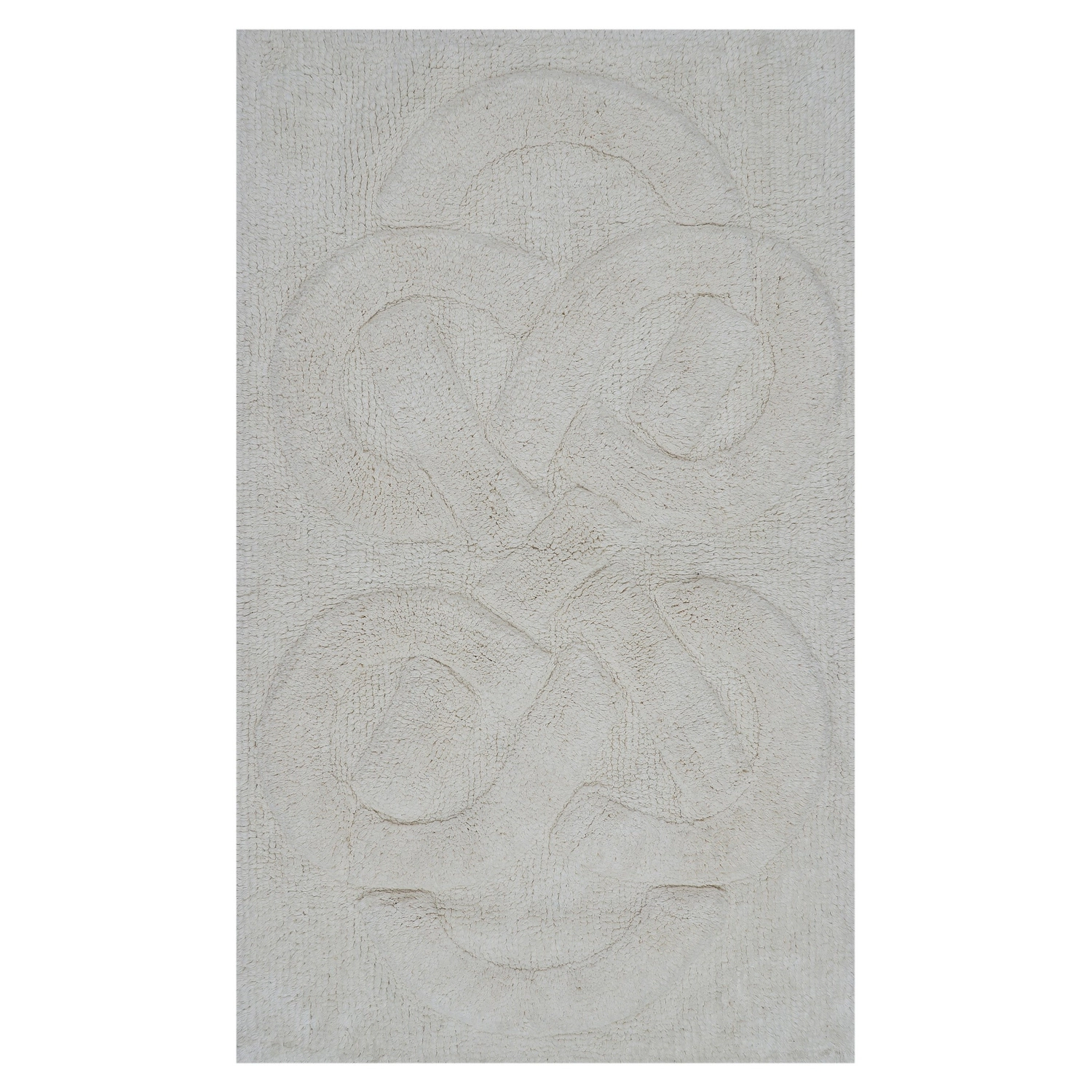 Knightsbridge Tuft Twisted 220 GSF Non Skid Back Bath Rug