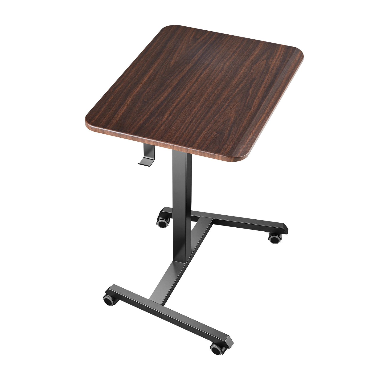 HONGGE Standing Desk, Adjustable Height Mobile Stand Up Desk with Casters, Small Computer Sit