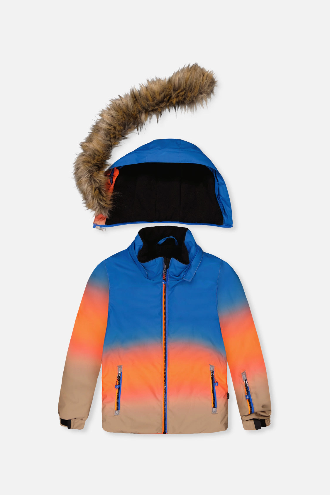 Deux par Boys Gradient Two Piece Play Snowsuit with Hooded Jacket and Snow Pants