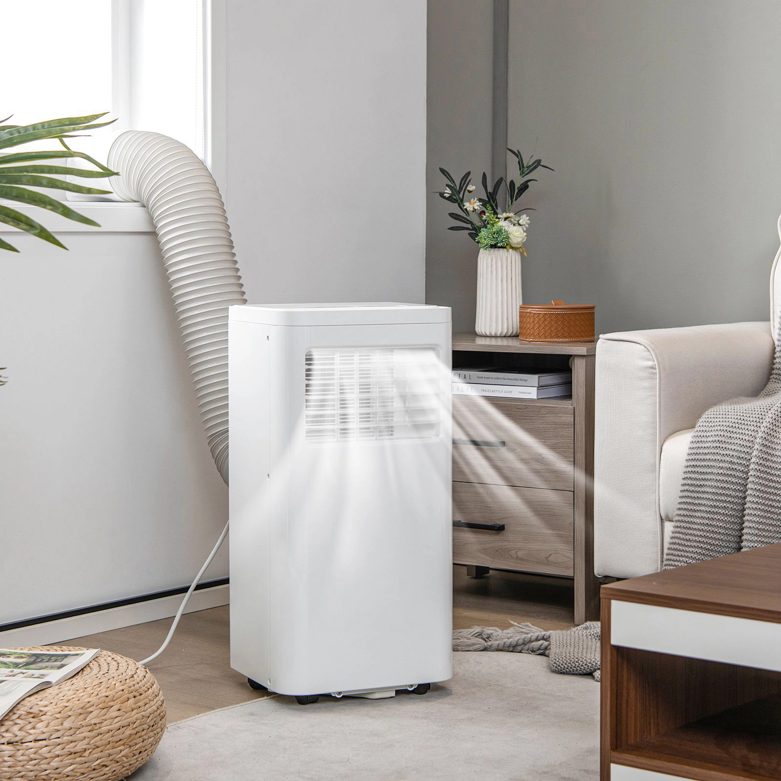SlickBlue Portable AC with 3 Modes, Timer and Adjustable Louvers