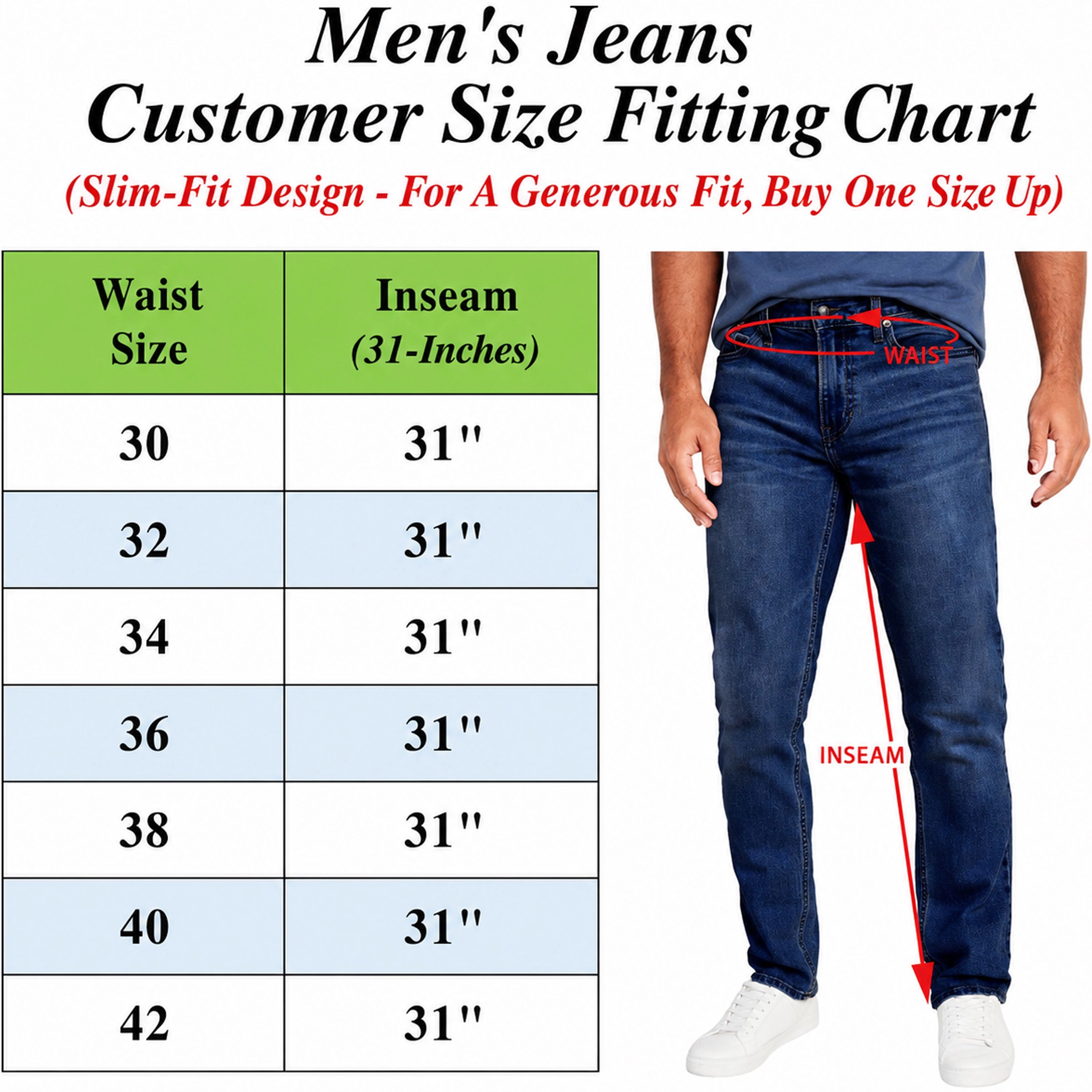 Men's 2-Pack Flex Stretch Slim Straight Jeans with 5 Pocket (Sizes, 30-42)