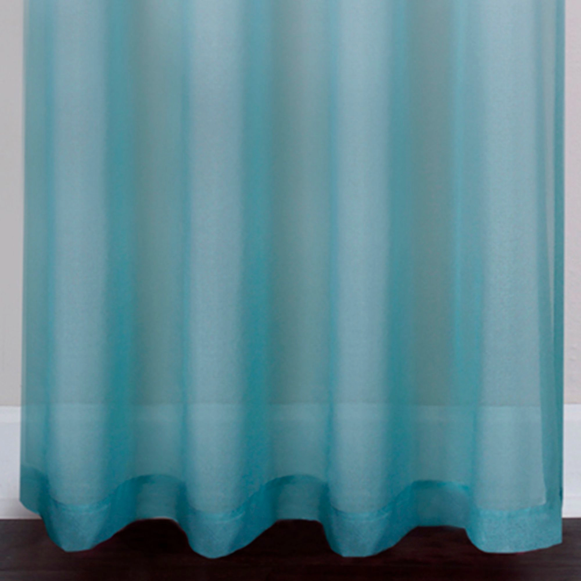 Kate Aurora 2 Piece Blue & Yellow Ombre Summery Sheer Grommet Top Curtain Panels - 84 in. Long