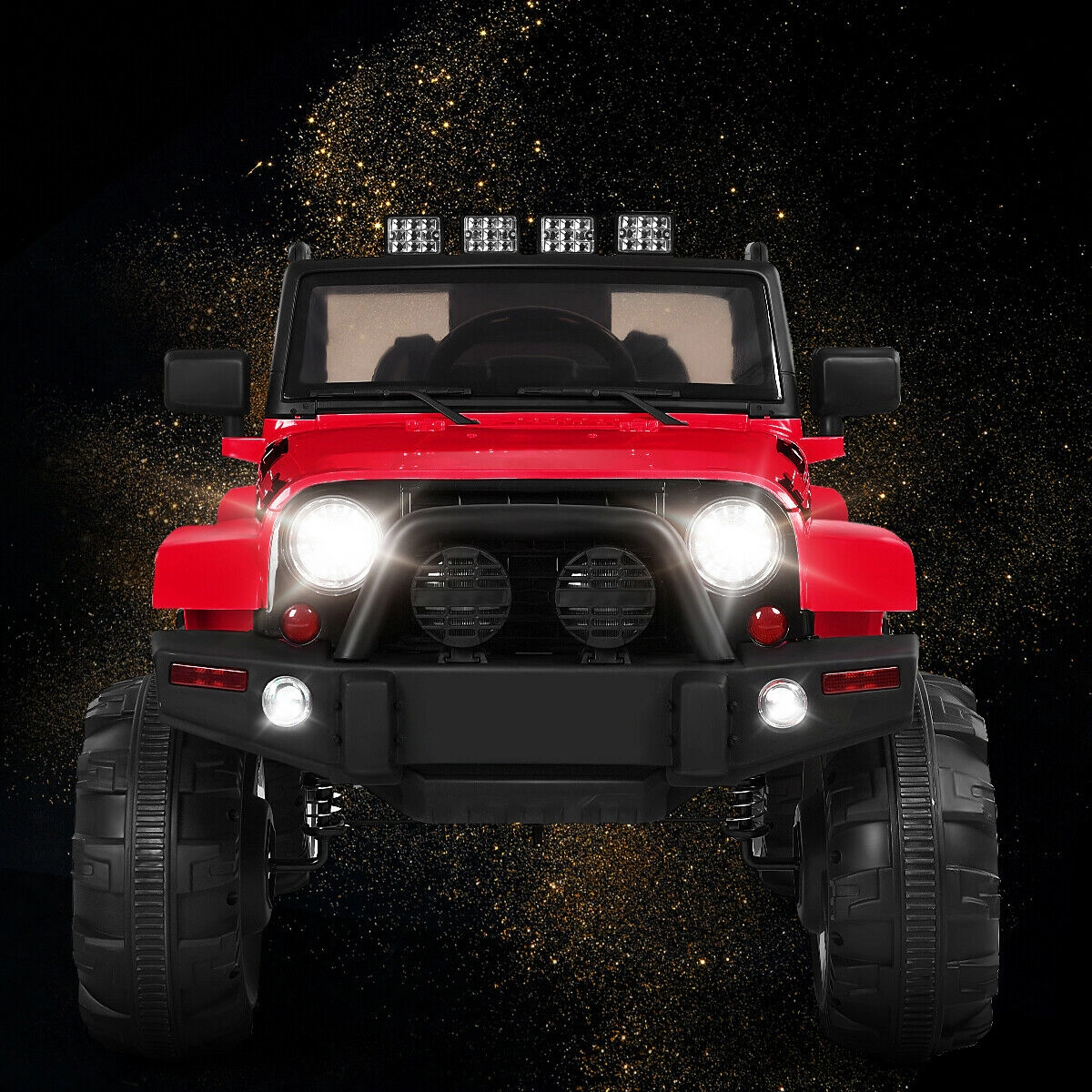 SUGIFT Remote Control LED Lights and MP3 Player 12V Kids Ride On Truck