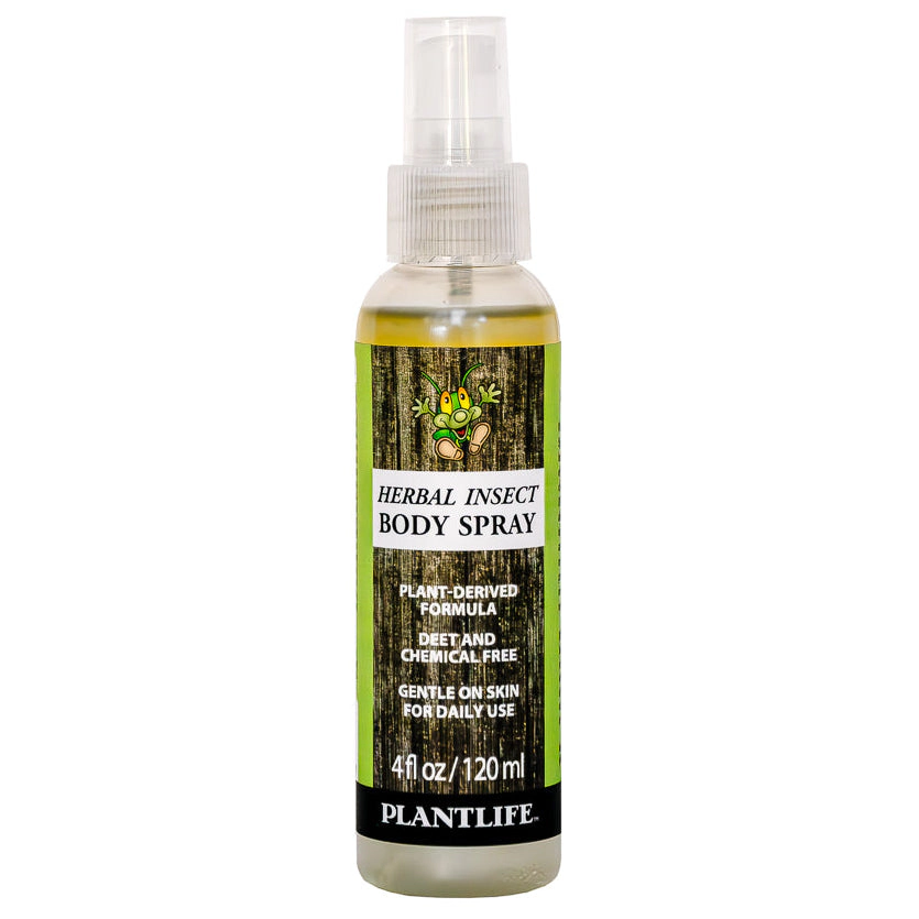 Plantlife DEET-Free Herbal Insect Body Spray, 4 fl oz