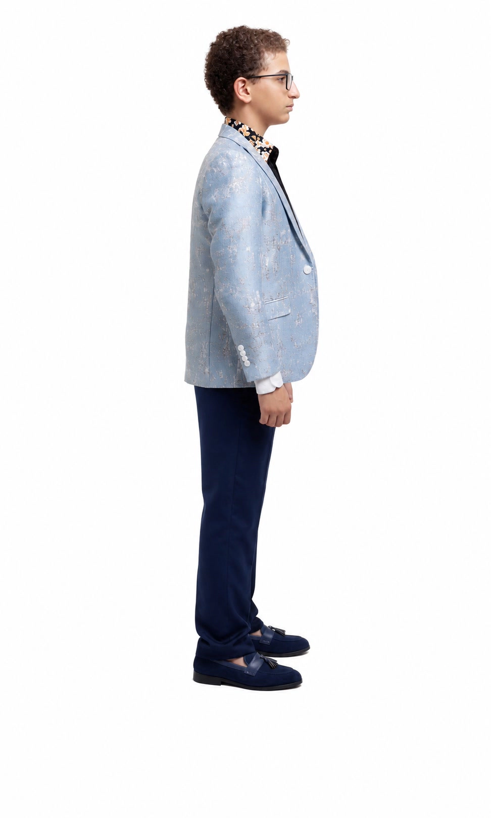 Elie Balleh Boys Slim Fit Classic Blazer
