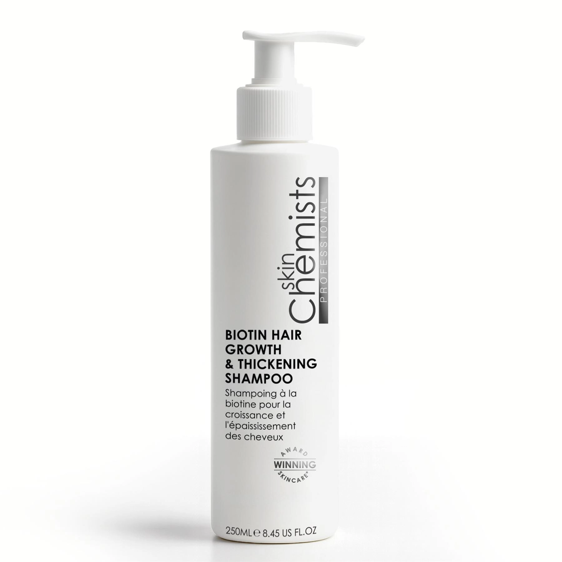 skinChemists Biotin Hair Growth & Thickening Shampoo 250ml - Pro-Vitamin B5, Biotin for Fine and Thinning Hair