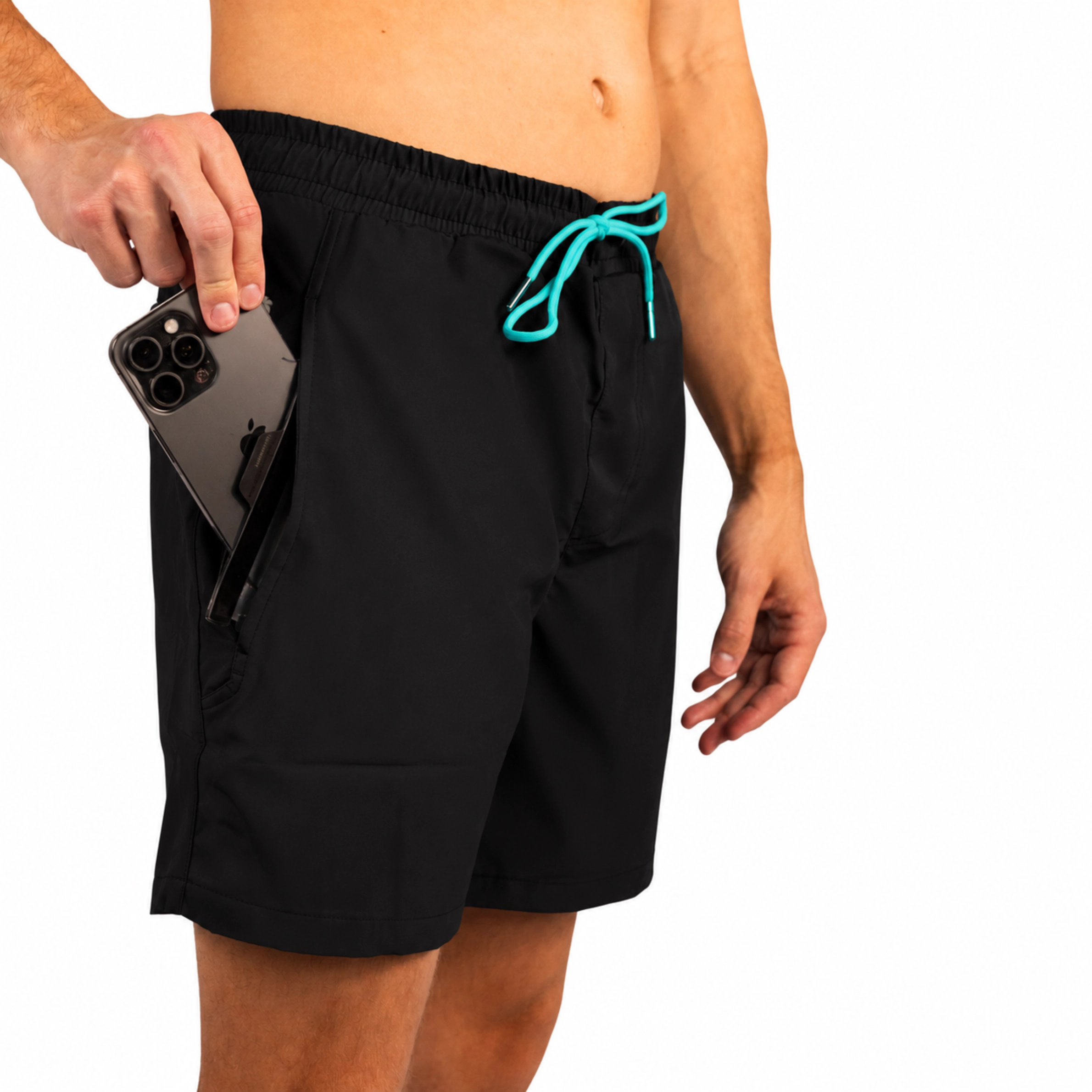 Dry Pocket Men's Waterproof Swim Shorts With A
