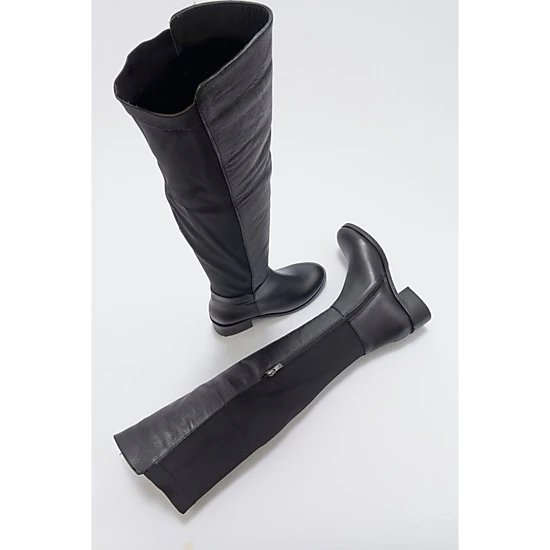 Forever & Always Womens Cassie Leather Knee High Boot