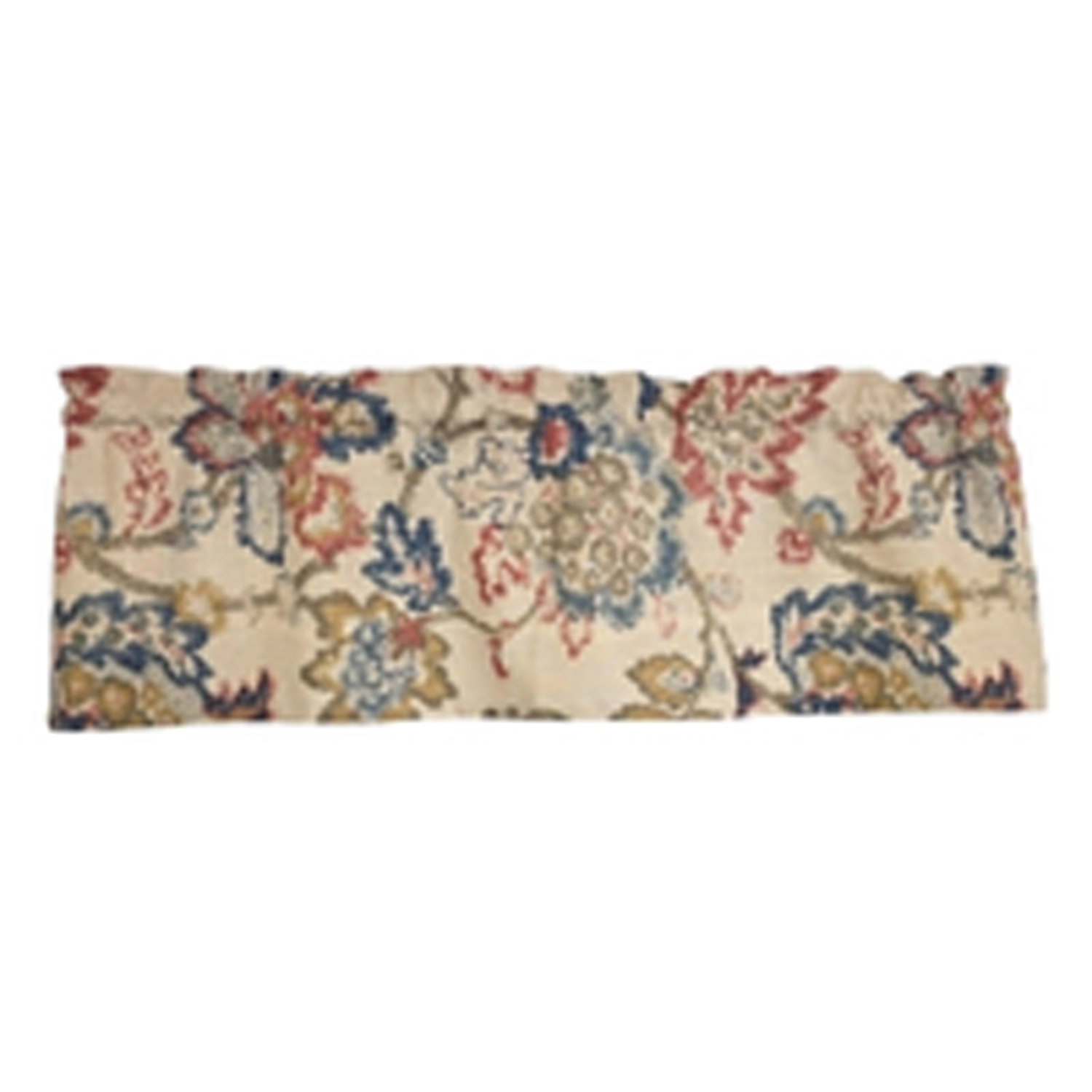 RLF Home 100% Cotton High Quality Silvia Tailored Window Valance with 1.5" Rod Pocket 50" W X 12" L Multi