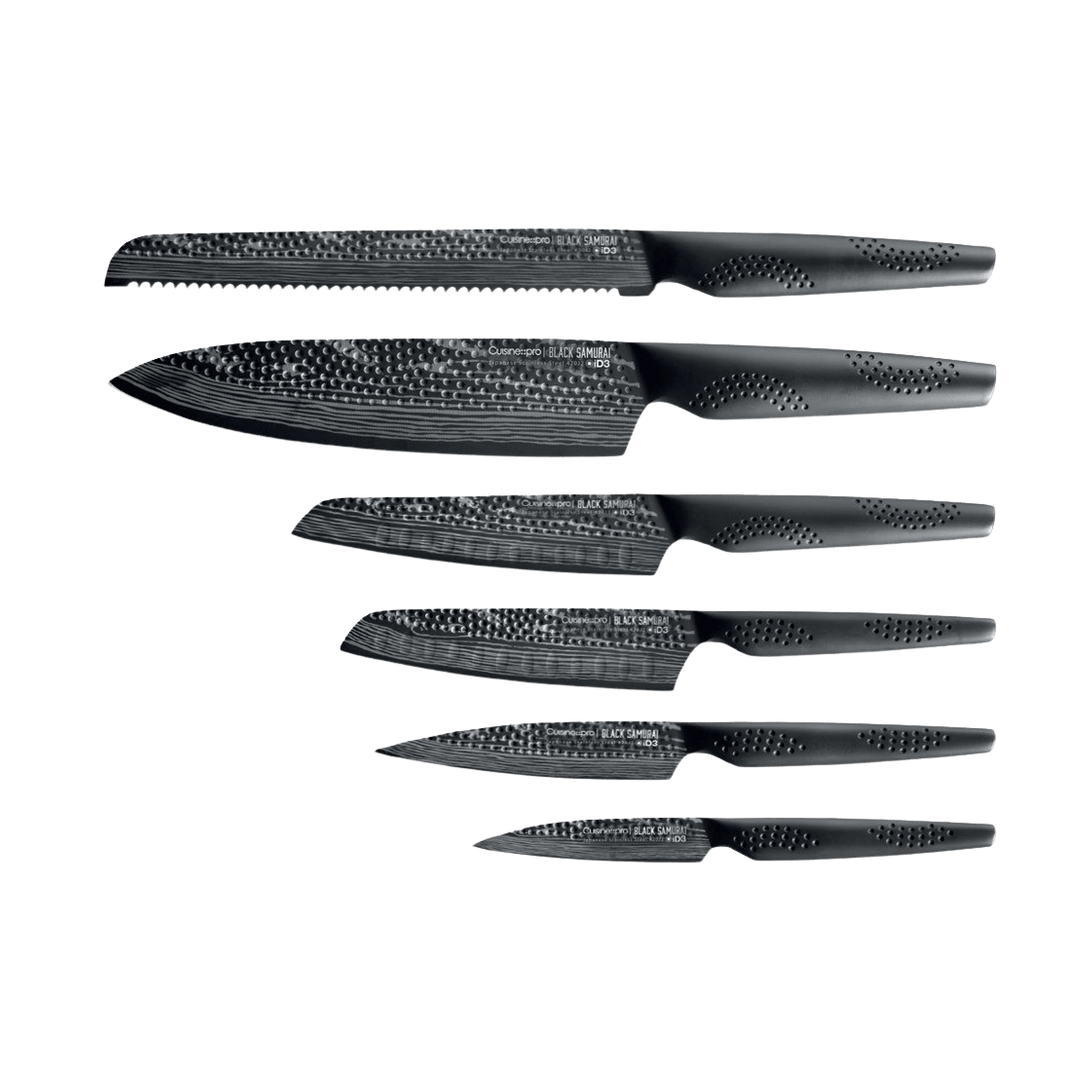 Cuisine::pro® iD3® BLACK SAMURAI Sakai Knife Block 7 Piece