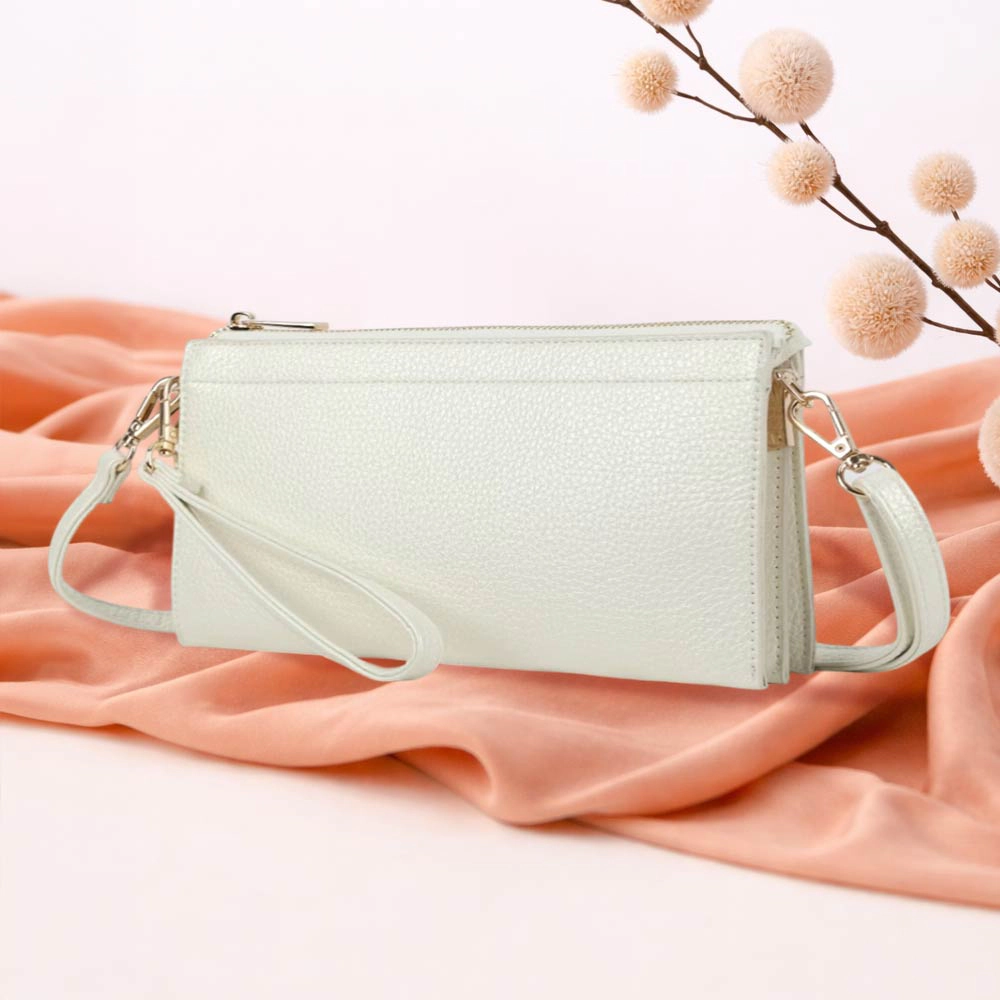 Fashnzfab Faux Leather Slim Wallet Crossbody Bag