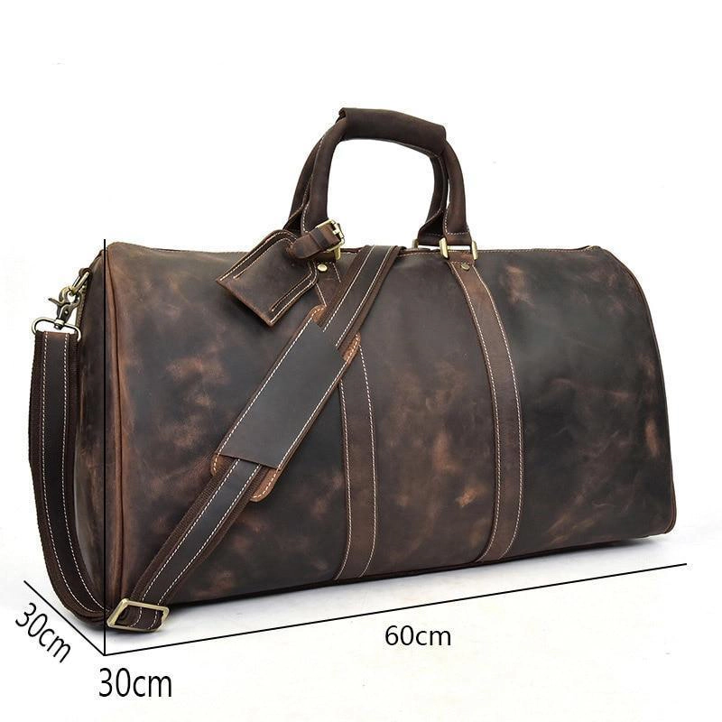 Steel Horse Leather Unisex The Bjarke Weekender | Handcrafted Duffle Bag