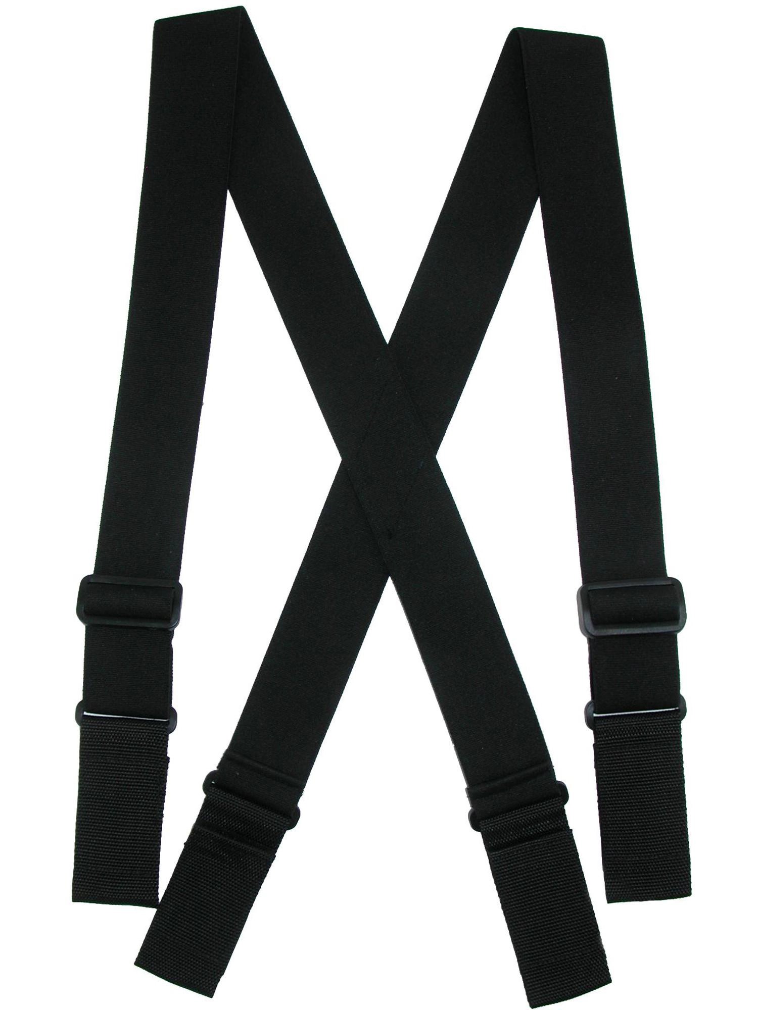 CTM Men's Heavy Duty Ergonomic Support Suspenders with Hook & Loop End