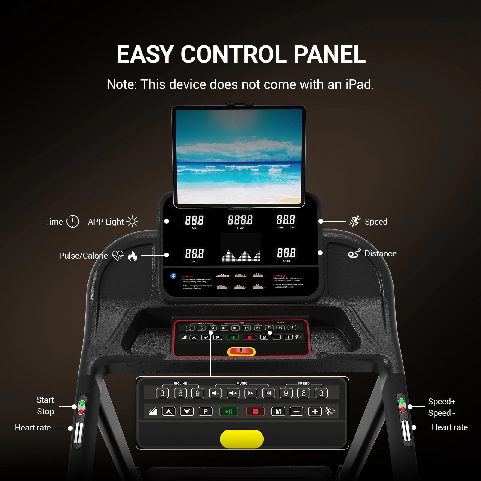 HARISON Folding Treadmill for Home, Intelligent Treadmill with 15% Auto Incline, Compact Running Machine (HR-T211A)