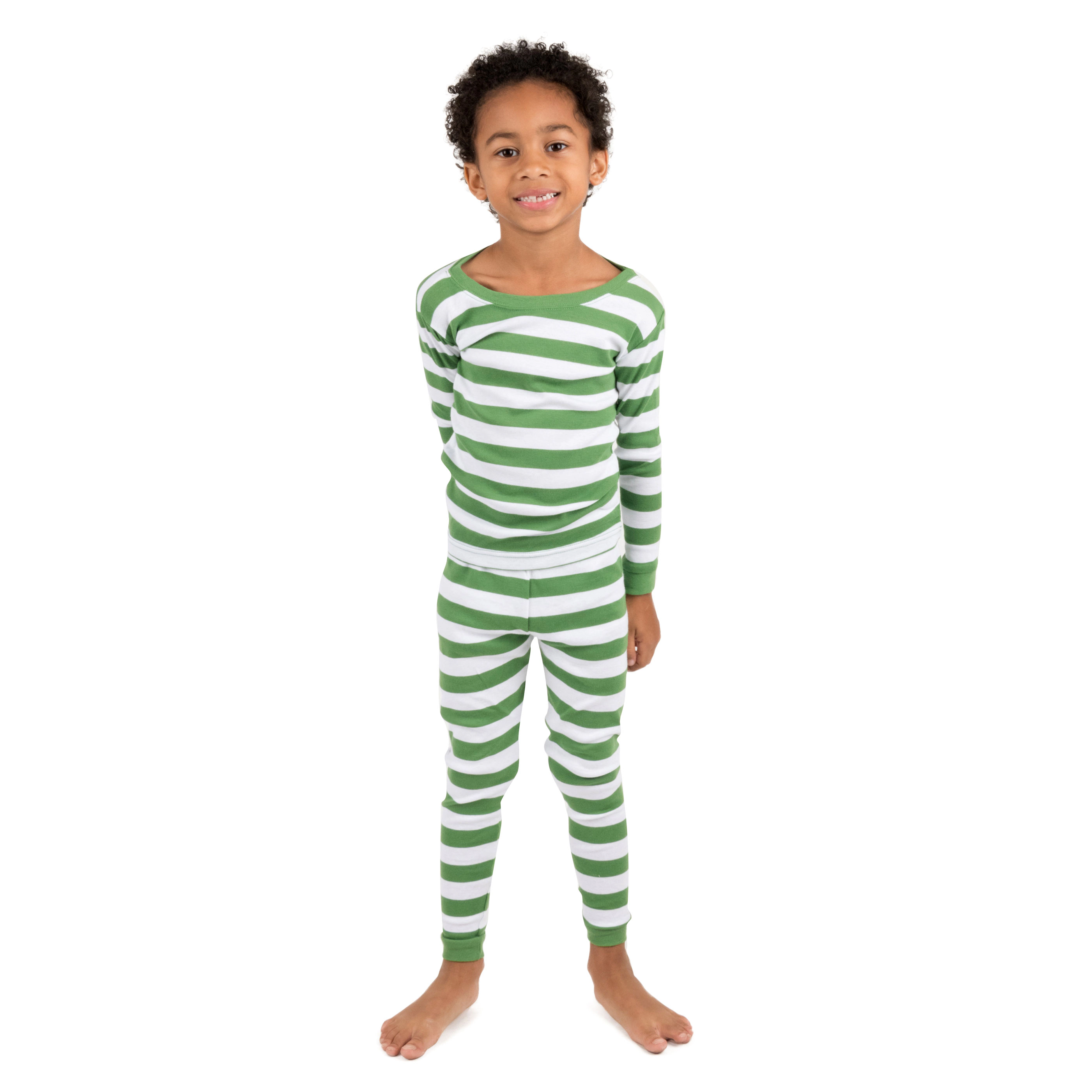 Leveret Baby/Toddler/Kids 2-pc Cotton Snug Fit Holiday Striped Pajamas