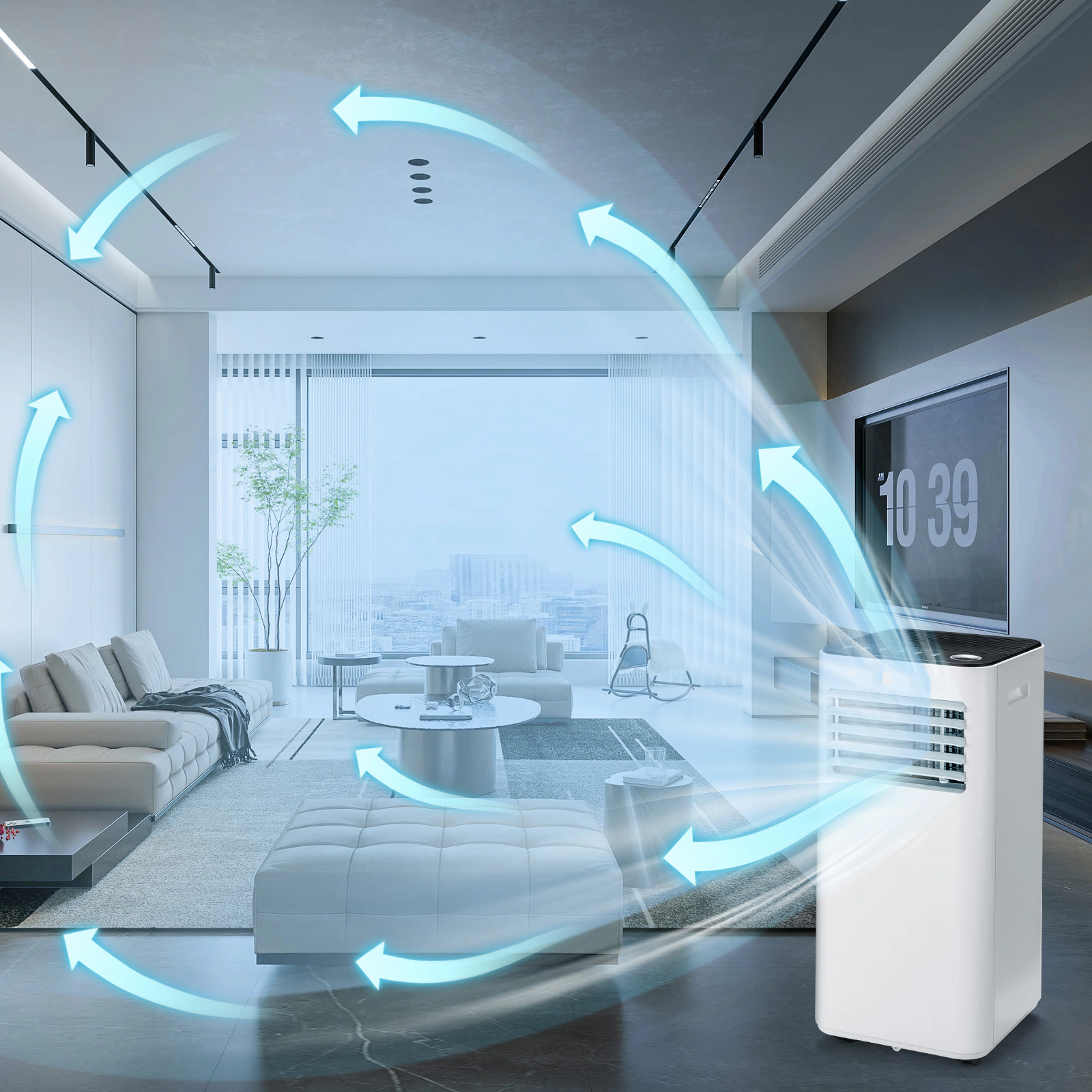 SlickBlue Unisex Portable 8000 BTU Air Conditioner