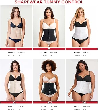 Nebility Womens Waist Trainer Tummy Control Corset Shapewear