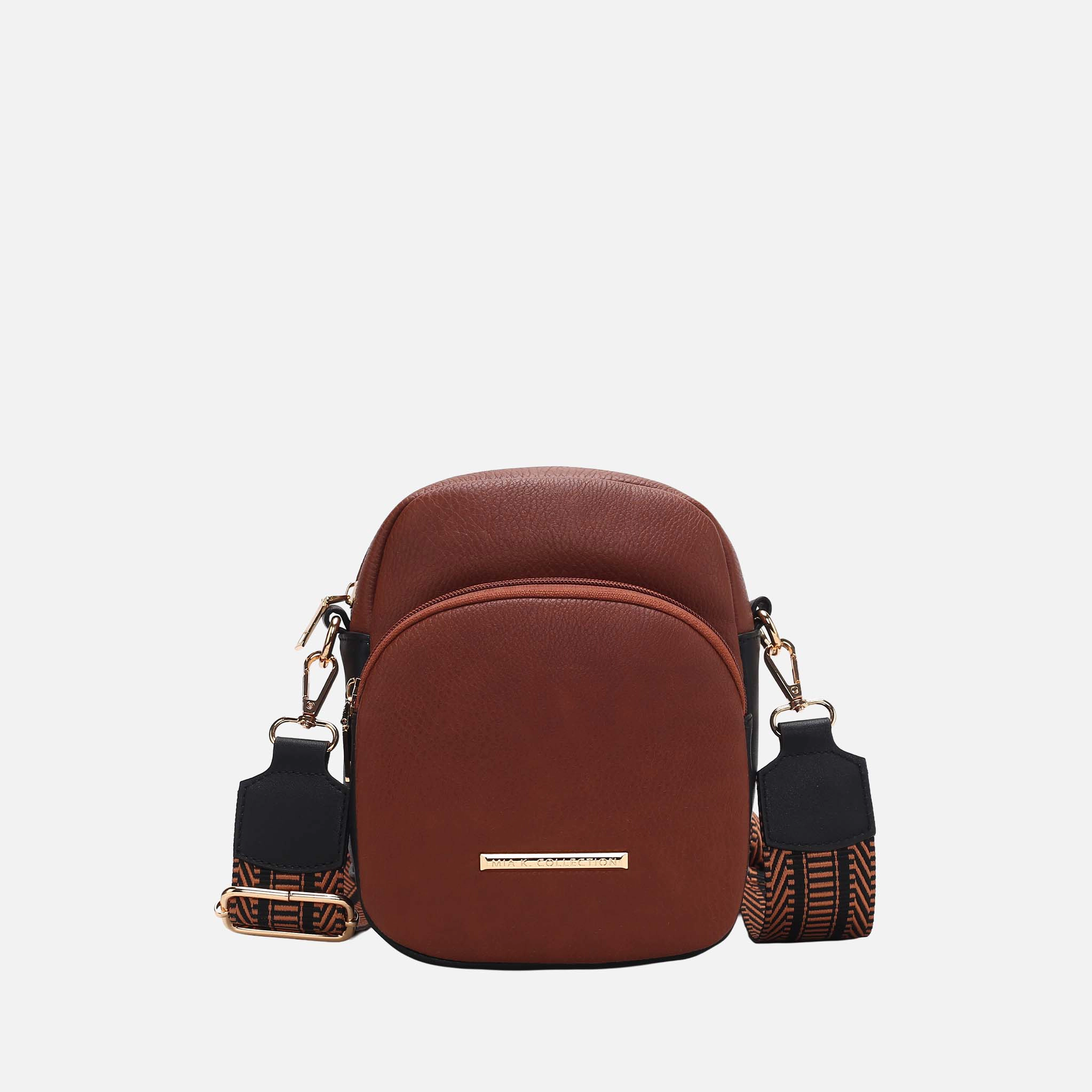 Mia K Collection Rachel Women's Vegan Leather Crossbody Bag