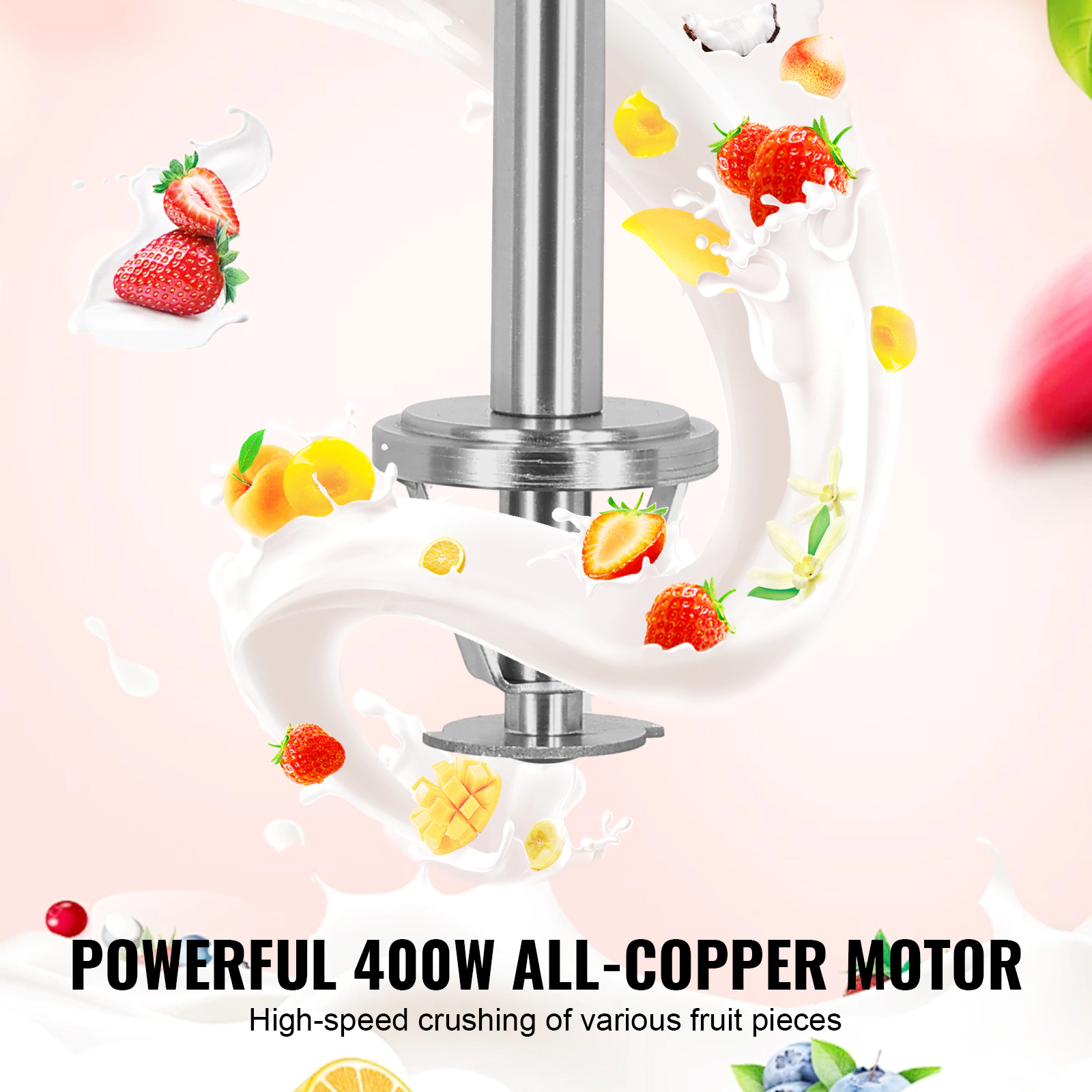 HONGGE Ice Cream Blender Speed Maker Mixer Stir Machine 304 Stainless Steel Shaker