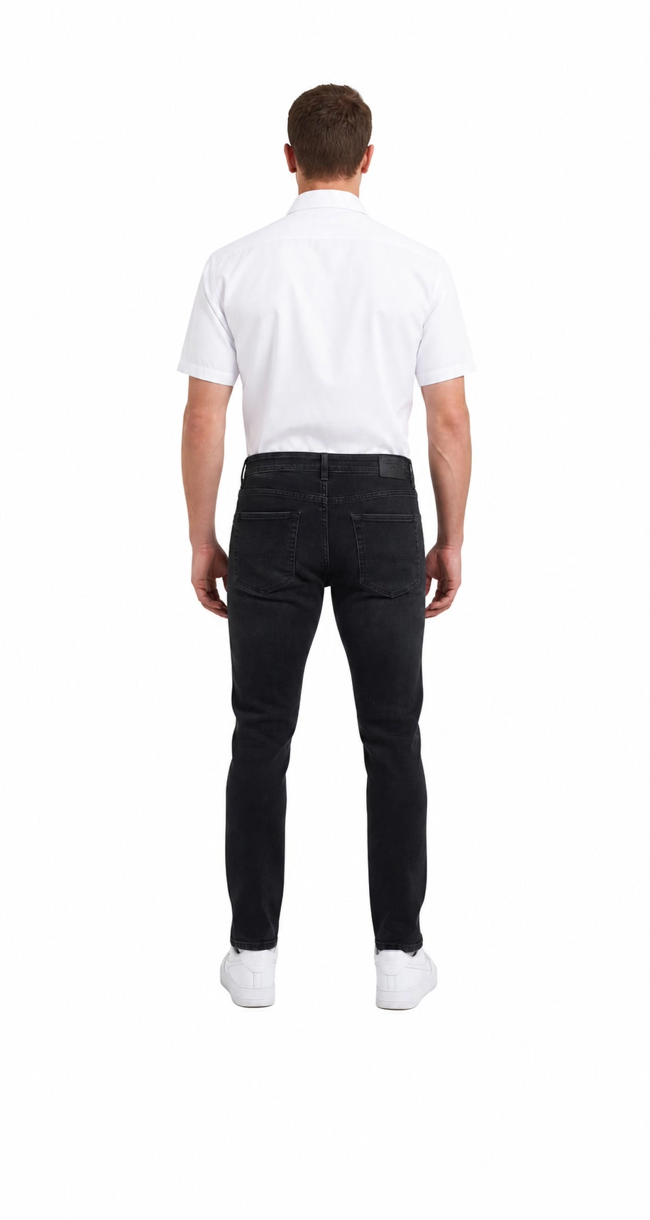 Elie Balleh Slim Fit Mens Tone-On-Tone Short Sleeve Shirt
