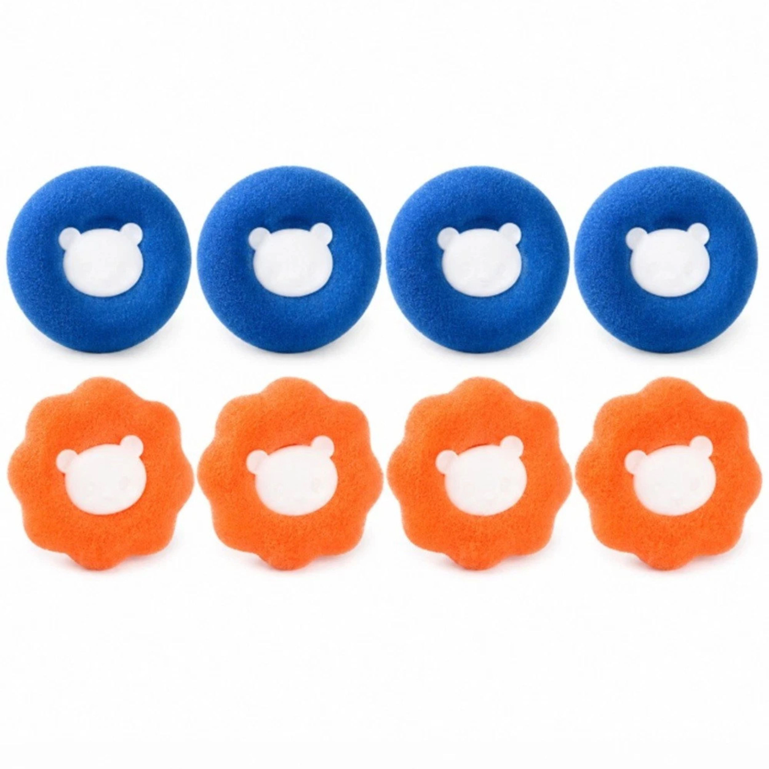 Home Collection Pack of 8 Reusable Pet Hair Remover Balls for Laundry Washer & Dryer