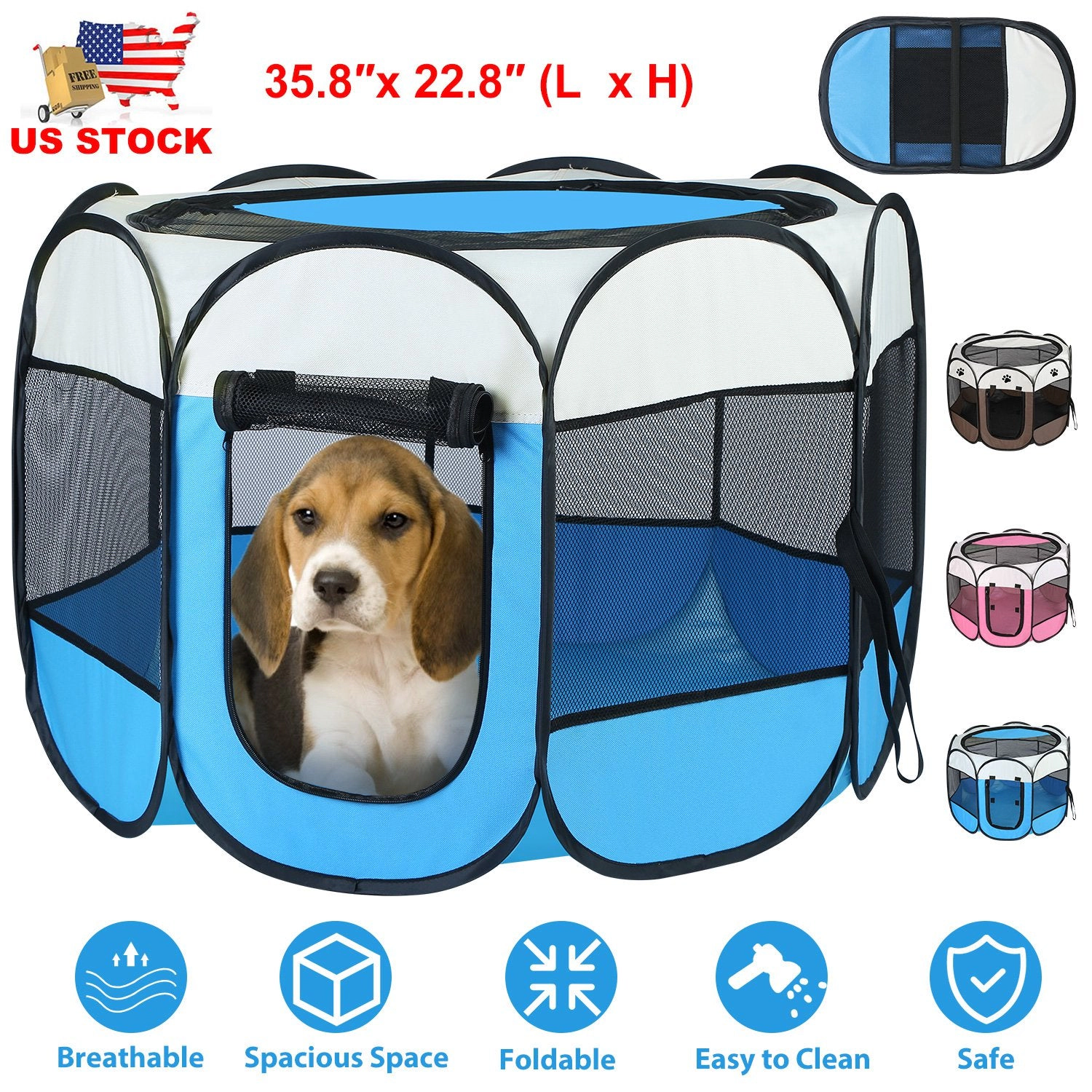 PetLuv Unisex Foldable Portable Pet Tent