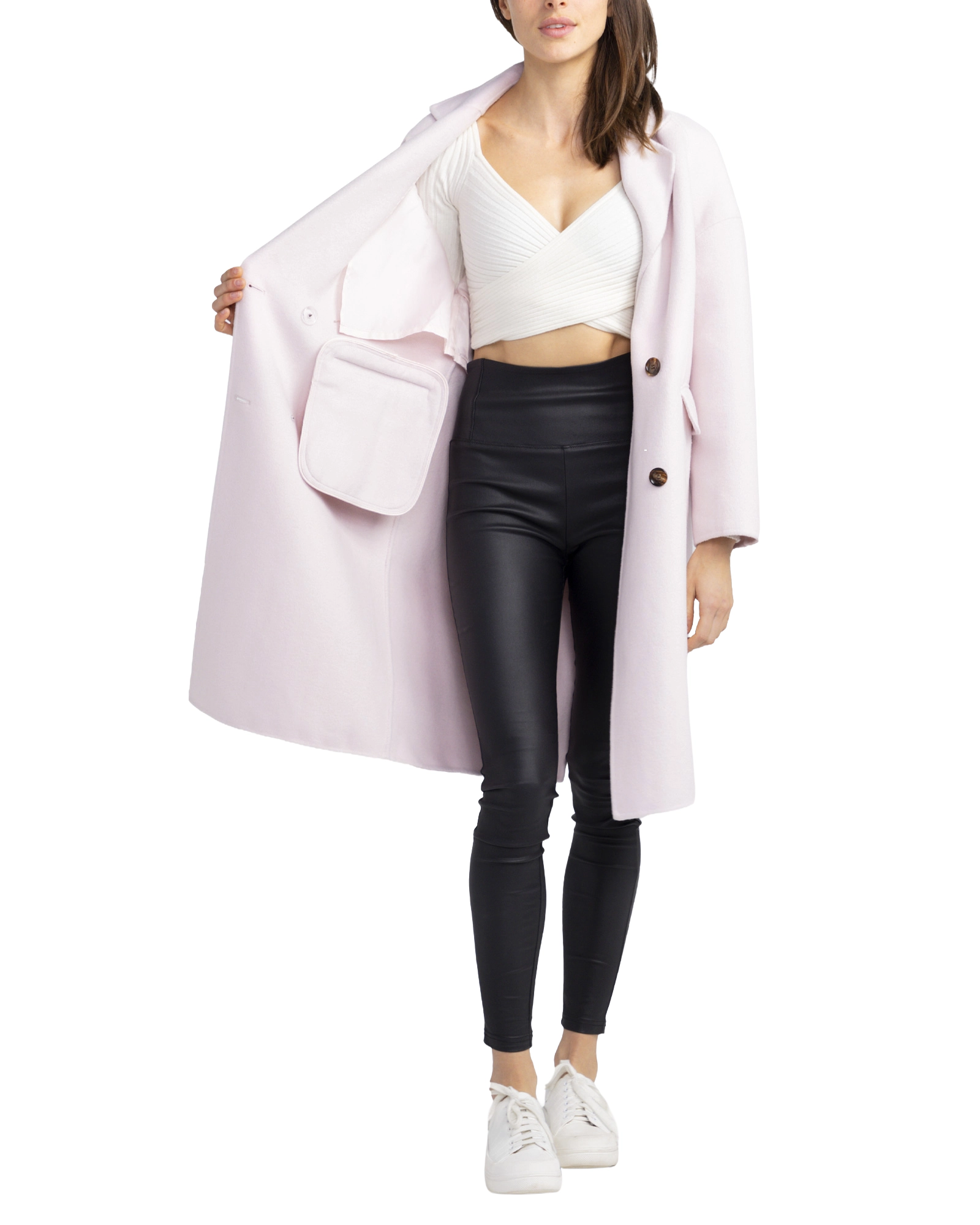 Belle & Bloom Womens Amnesia Wool Blend Oversized Coat