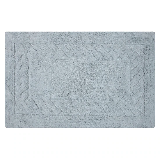 Chain Bath Rug 220 GSF Soft Plush Cotton Non Skid Back By Knightsbridge