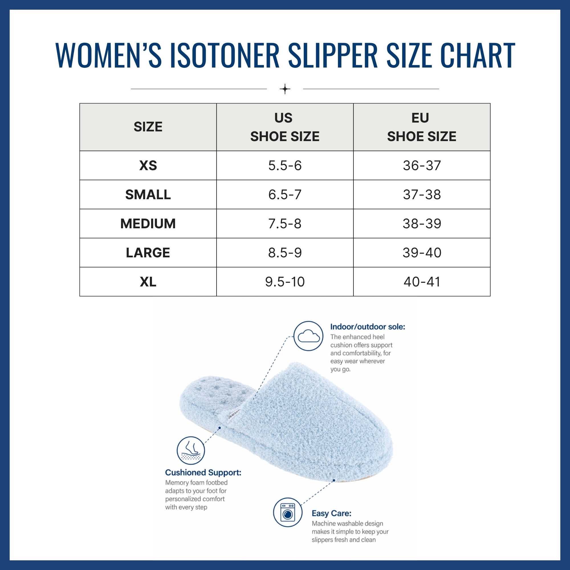 Isotoner Women's Joey Soft Pile Clog Slippers