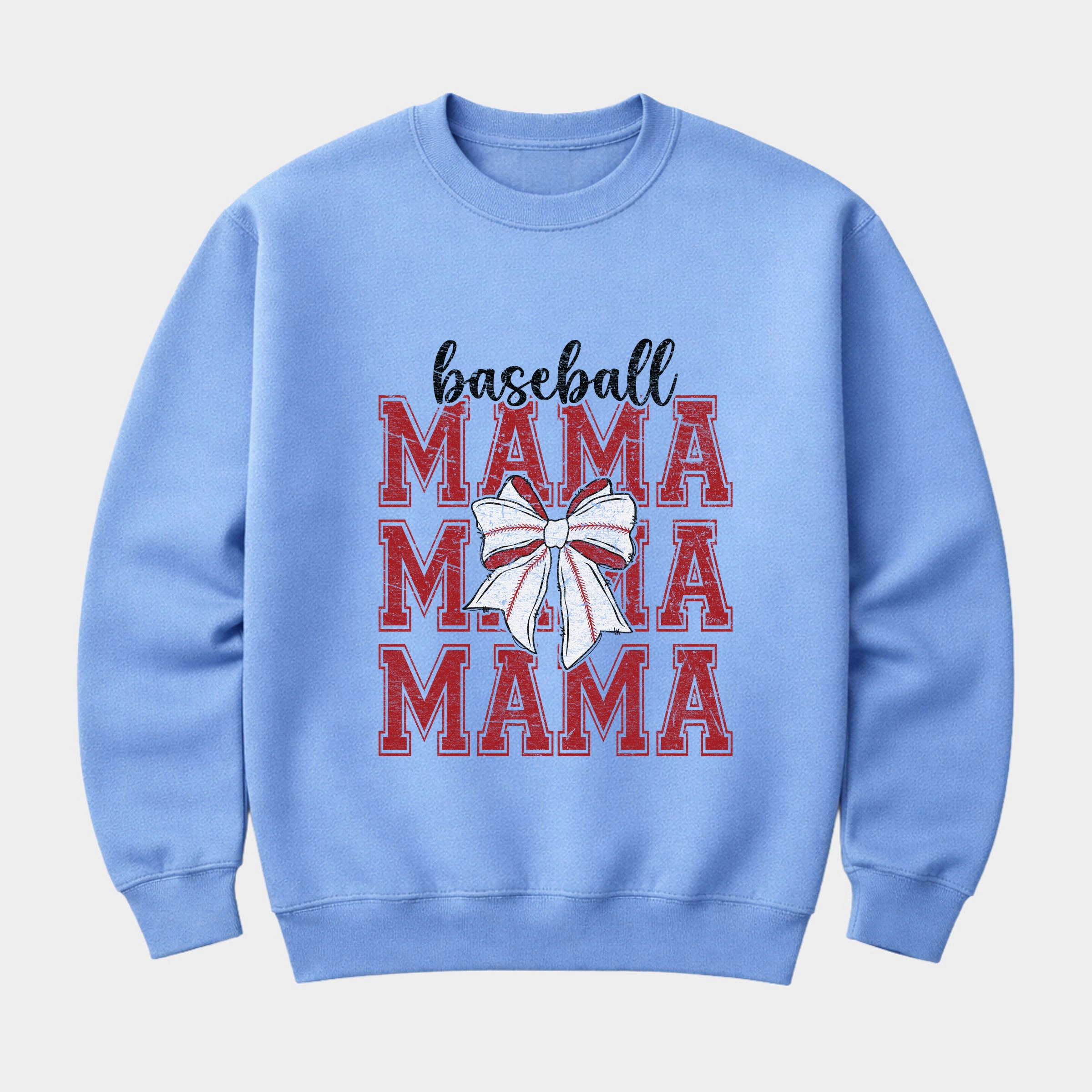 Simply Sage Market - Baseball Mama Stacked Coquette  Women's Graphic Sweatshirt