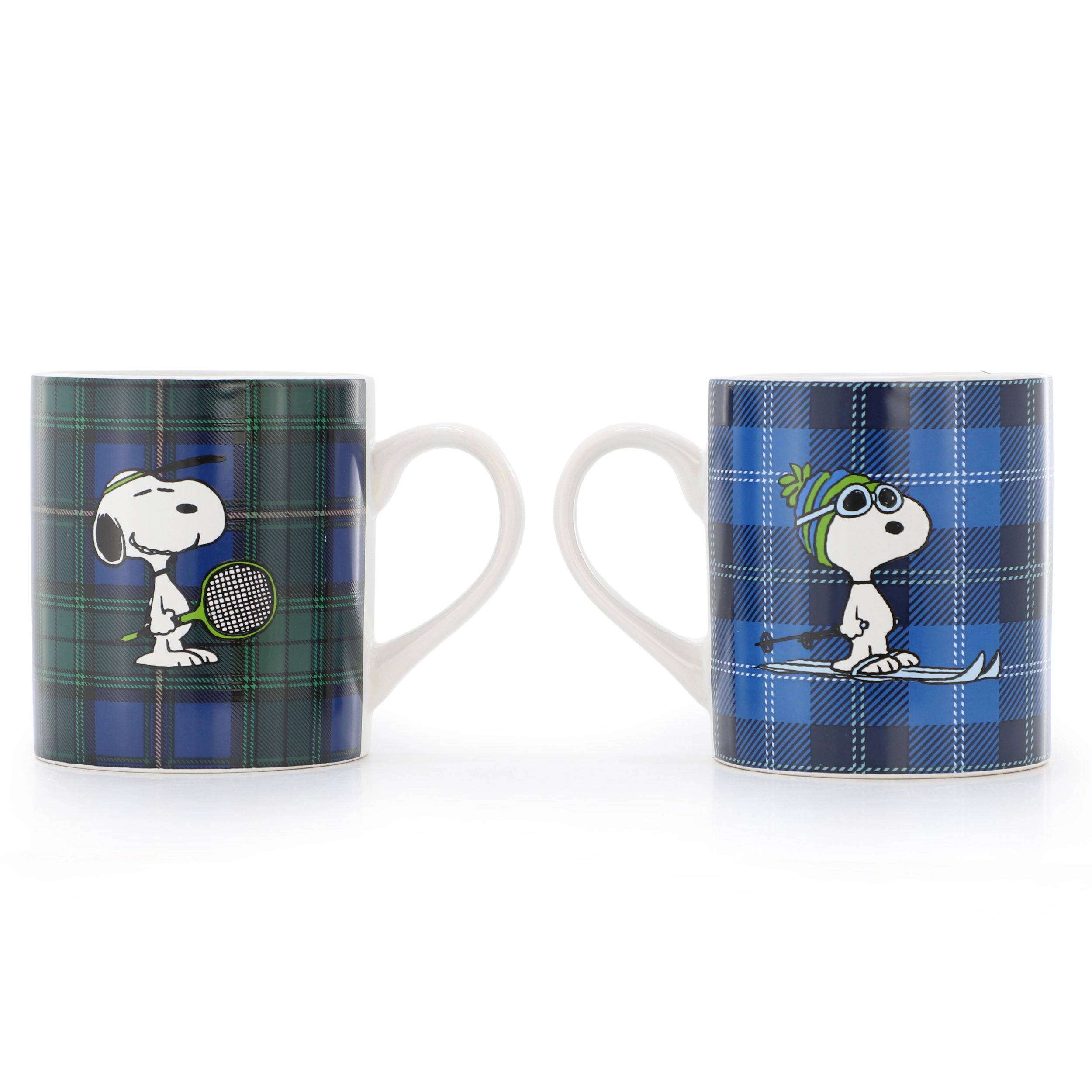 Peanuts Midcentury Cool 4 Piece 19 Ounce Stoneware Assorted Mug Set