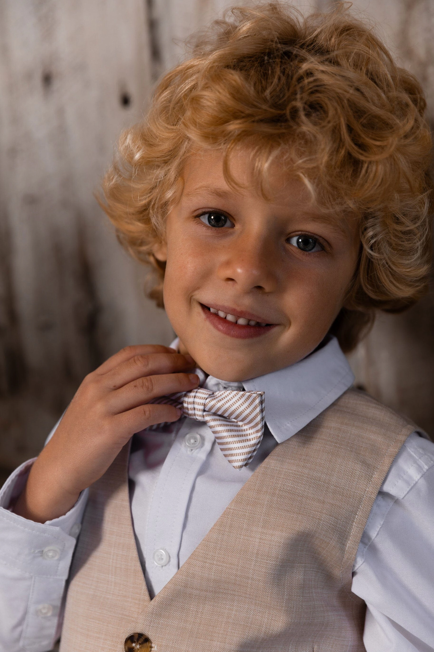 Deux par Boys Button Down Long Sleeve Shirt