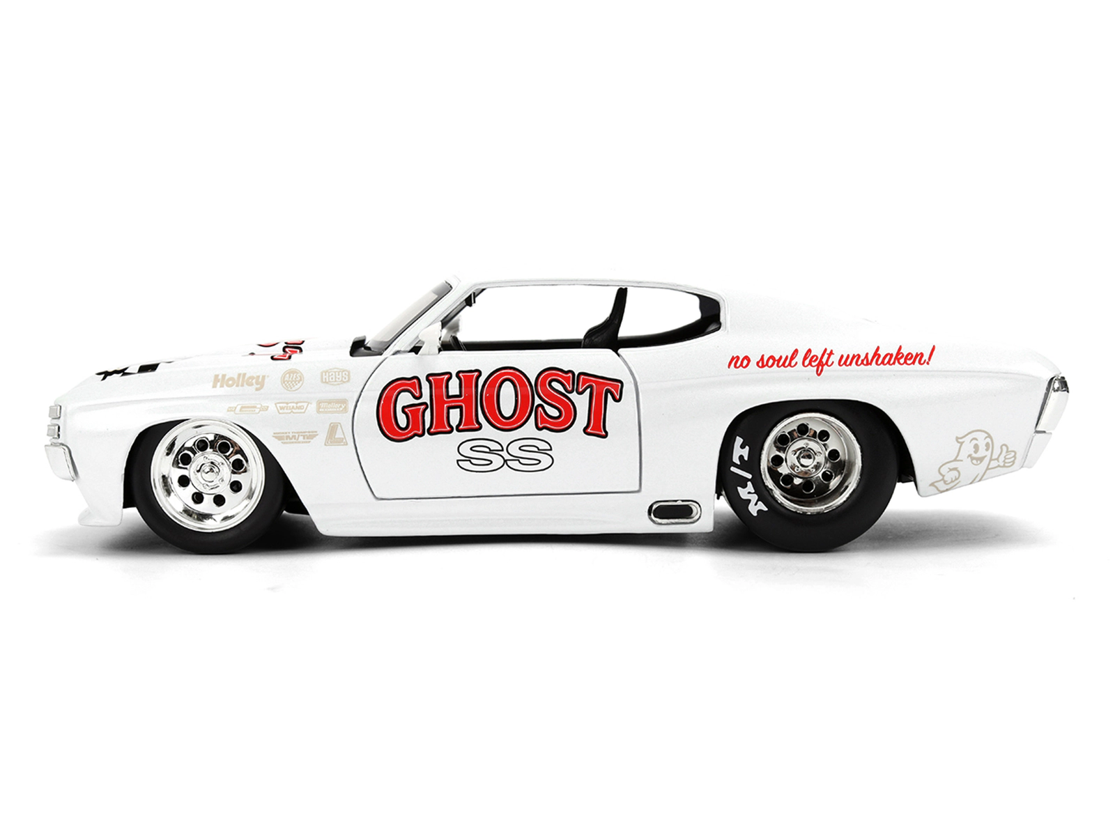 Jada 1971 Chevrolet Chevelle SS "Ghost SS" White with Graphics "Bigtime Muscle" Series 1/24 Diecast Model Car by Jada