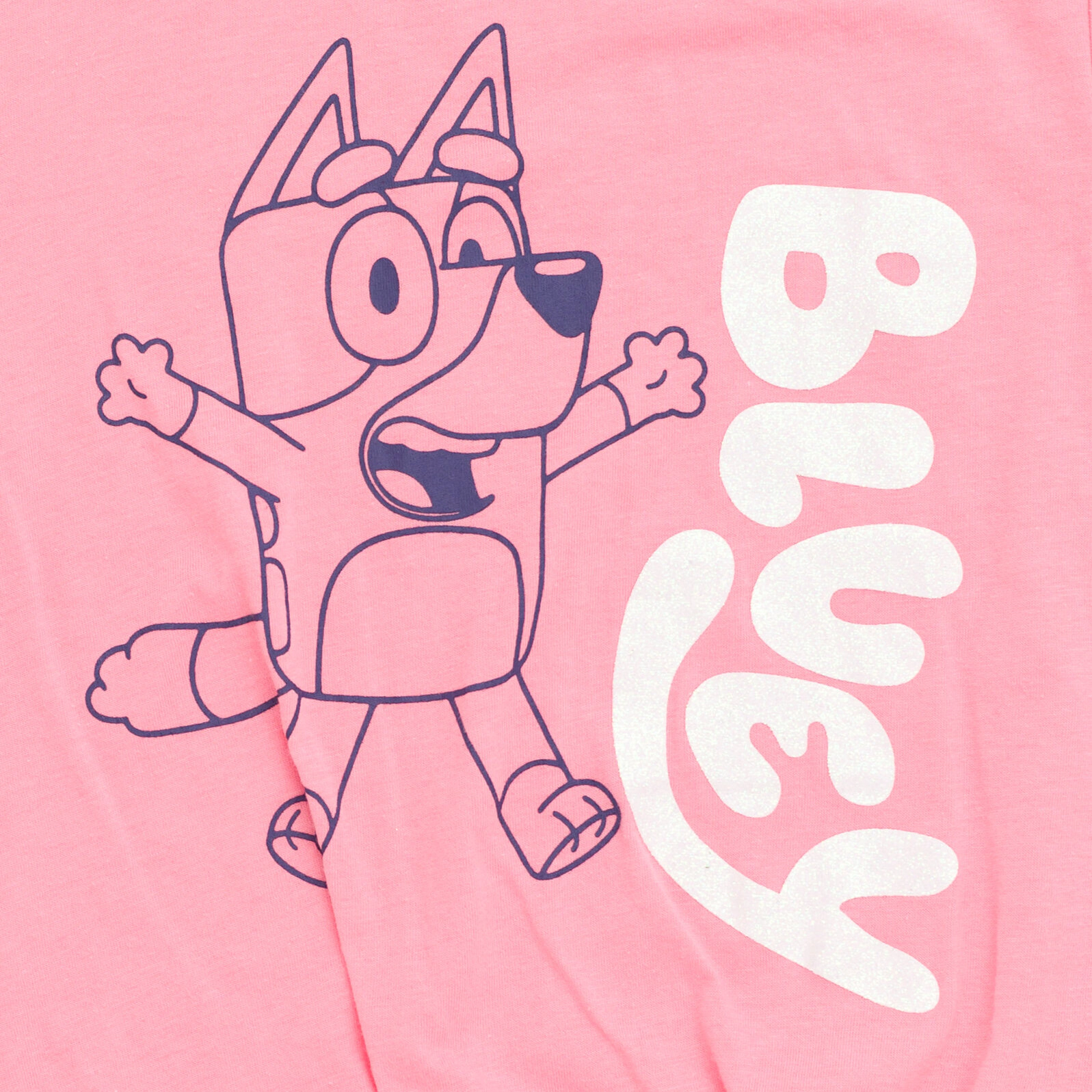 Bluey Girls' 2-Piece T-Shirt and Dolphin Shorts Set
