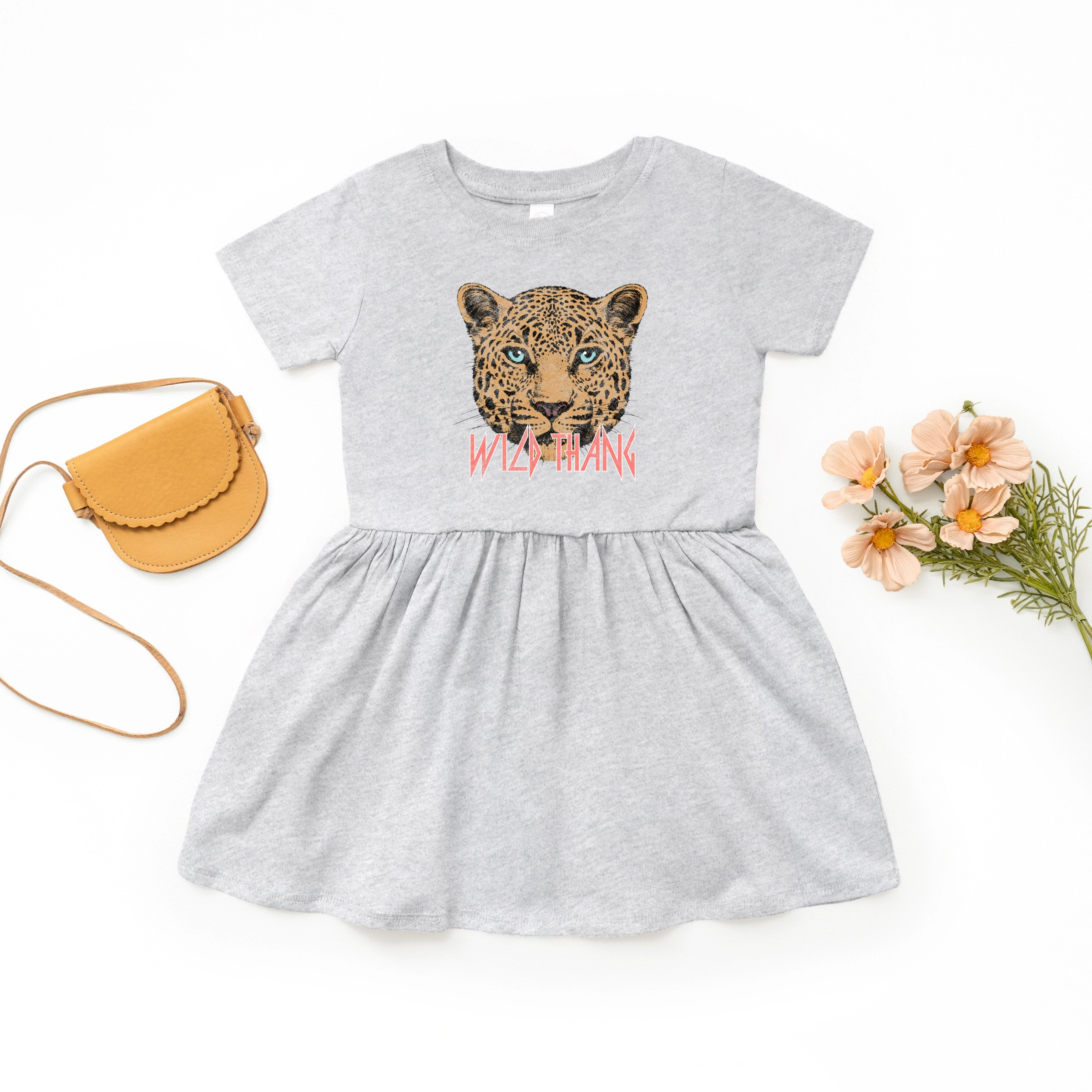 The Juniper Shop - Toddler Girl's Graphic Dress Wild Thang Cheetah