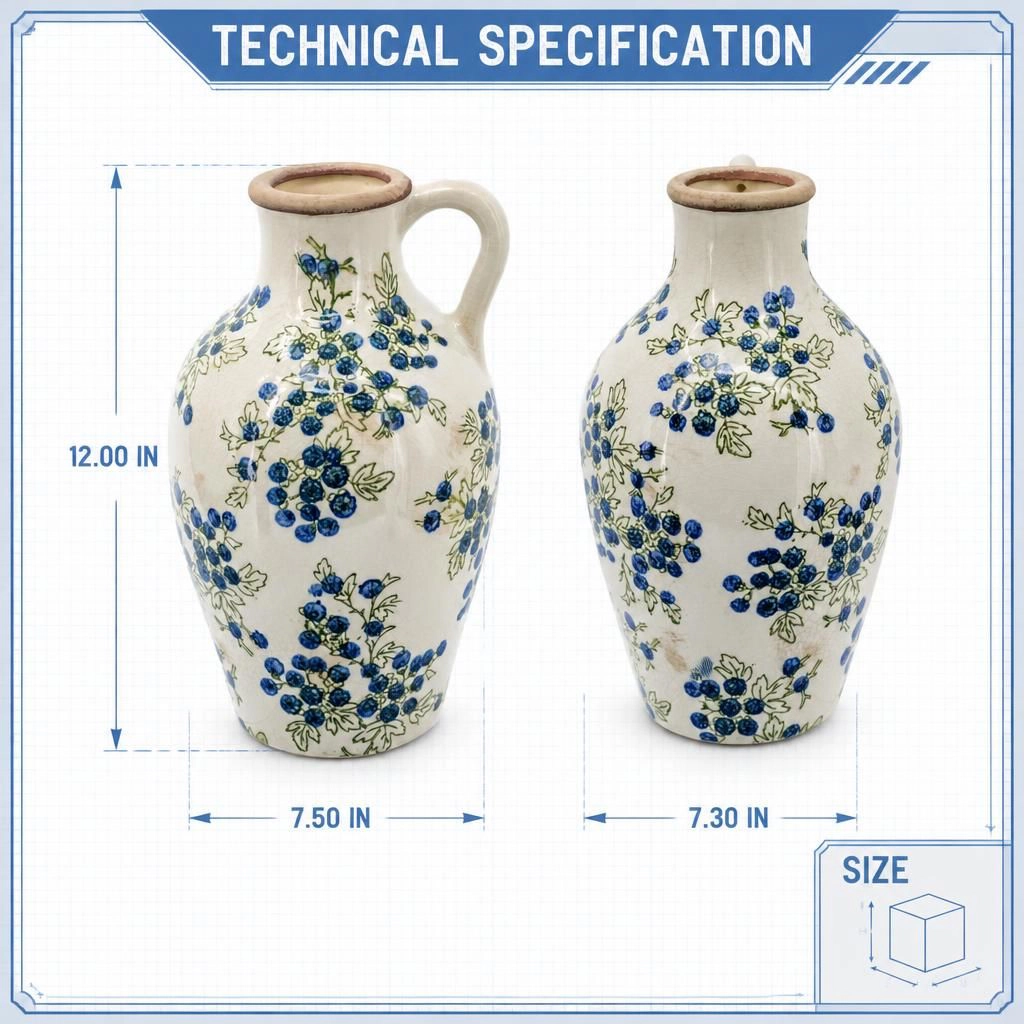 Toemoa Ceramic Decorative Table Vase