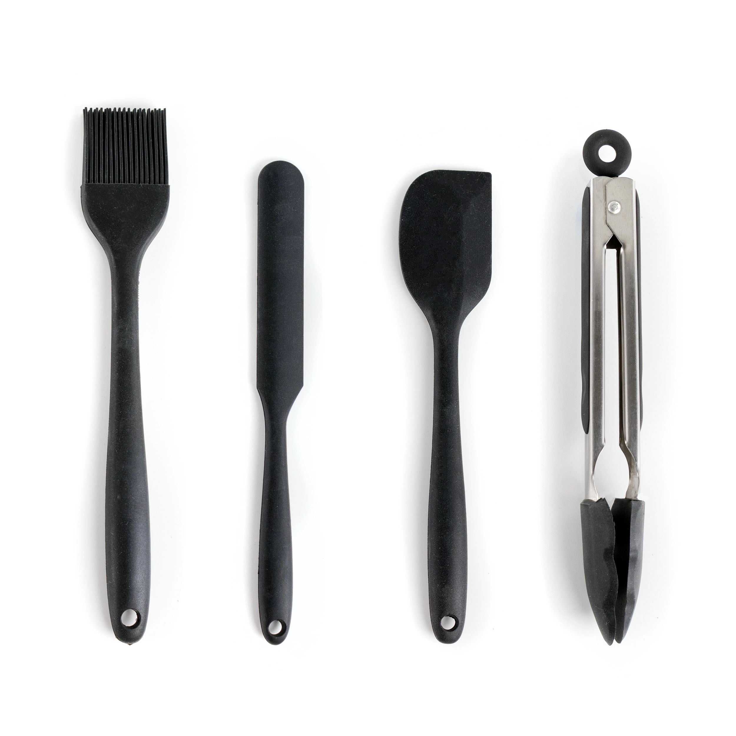 MegaChef Gray Silicone and Stainless Steel Cooking Utensils, Set of 14