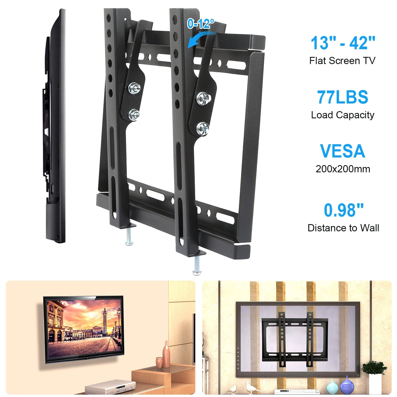 GBruno Tilting 42 Inch TV Wall Mount Bracket