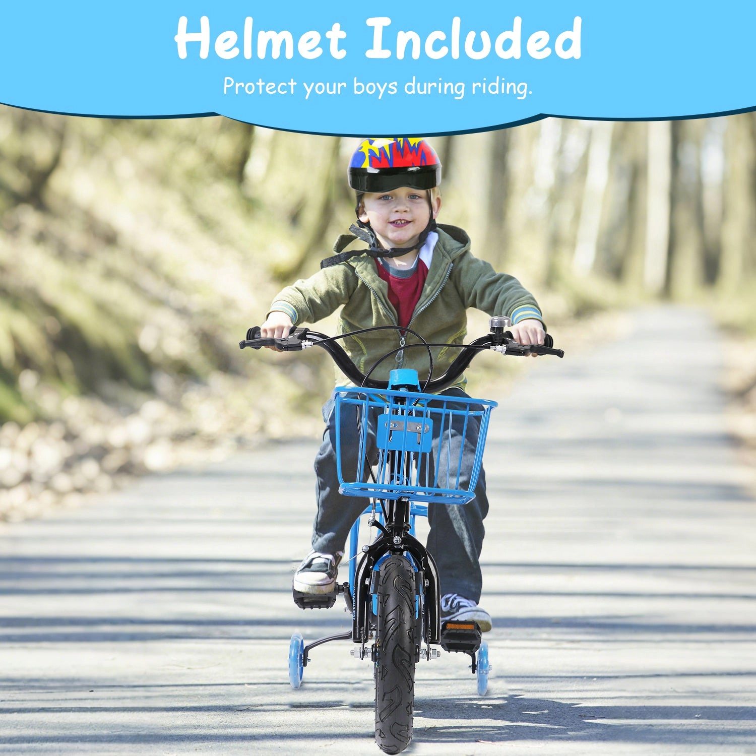 GBruno 12 Kids' Bike With Training Wheels