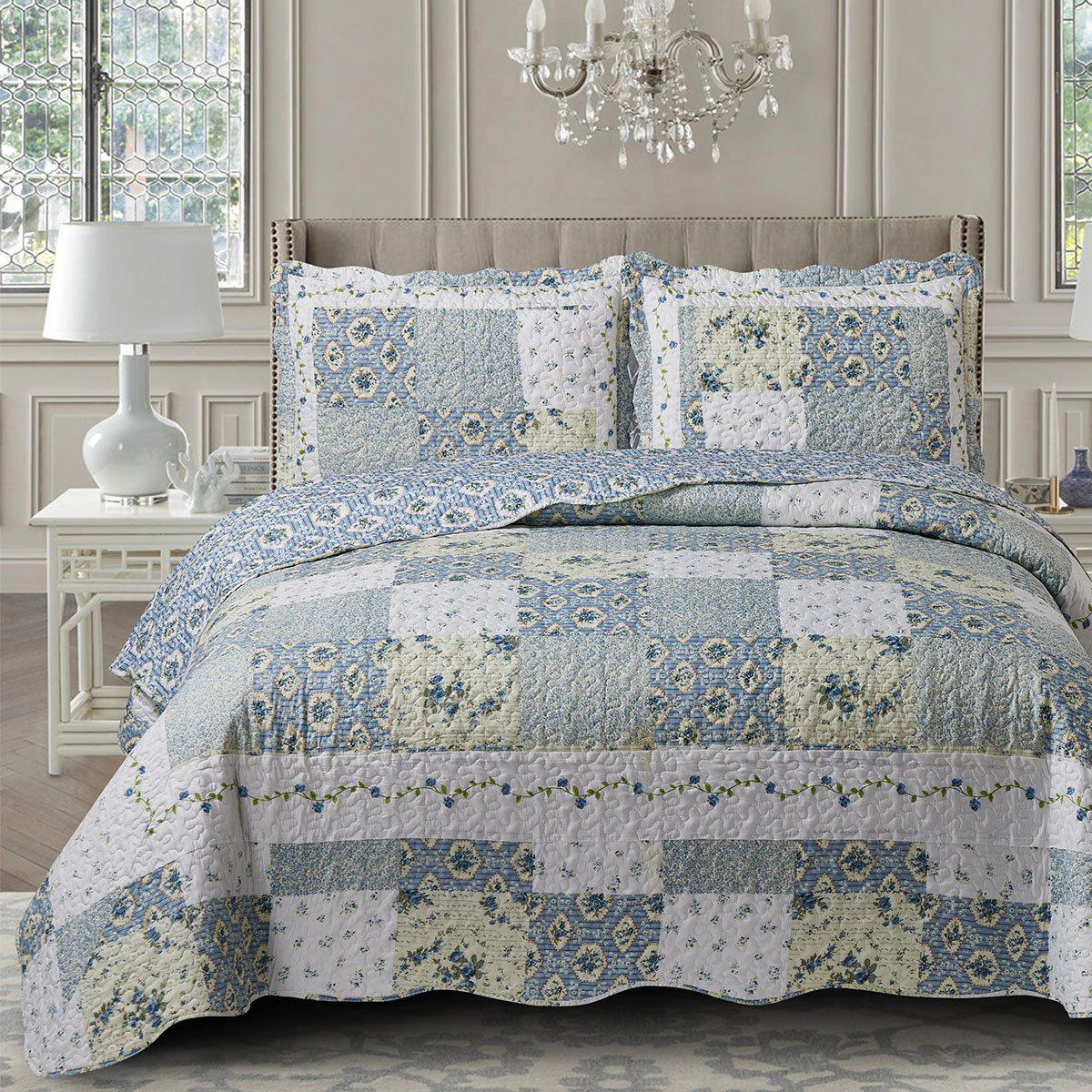 Egyptian Linens Brea Oversized Quilt Set