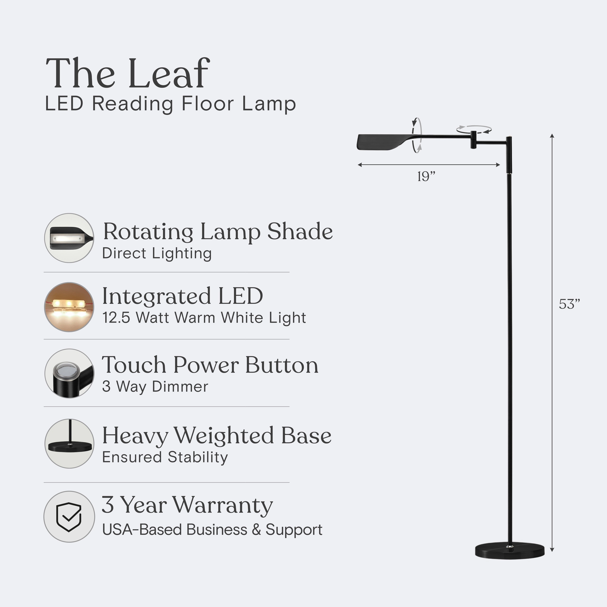 Brightech Leaf Adjustable Floor Lamp