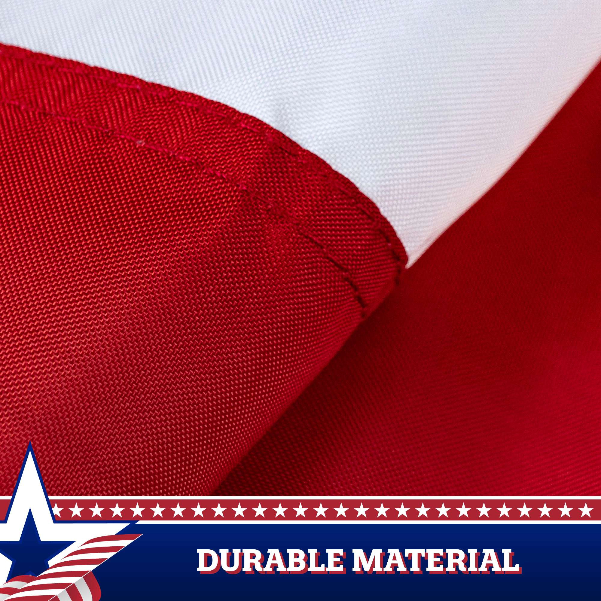 G128 USA Pleated Fan Flag 2x4 ft American Bunting Decoration Stars & Stripes with Canvas Header and Brass Grommets