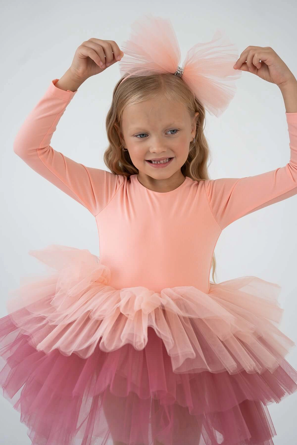 Mini Celebrities Girls Salmon Dusty Tutu Dress